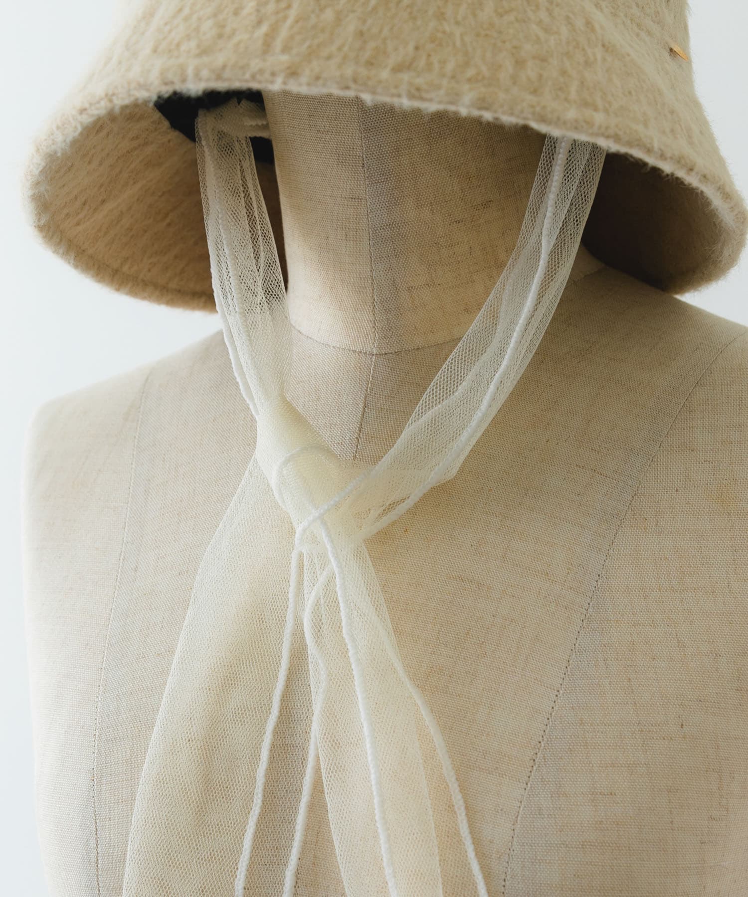 チュールリボンバケットハット OFF FREE