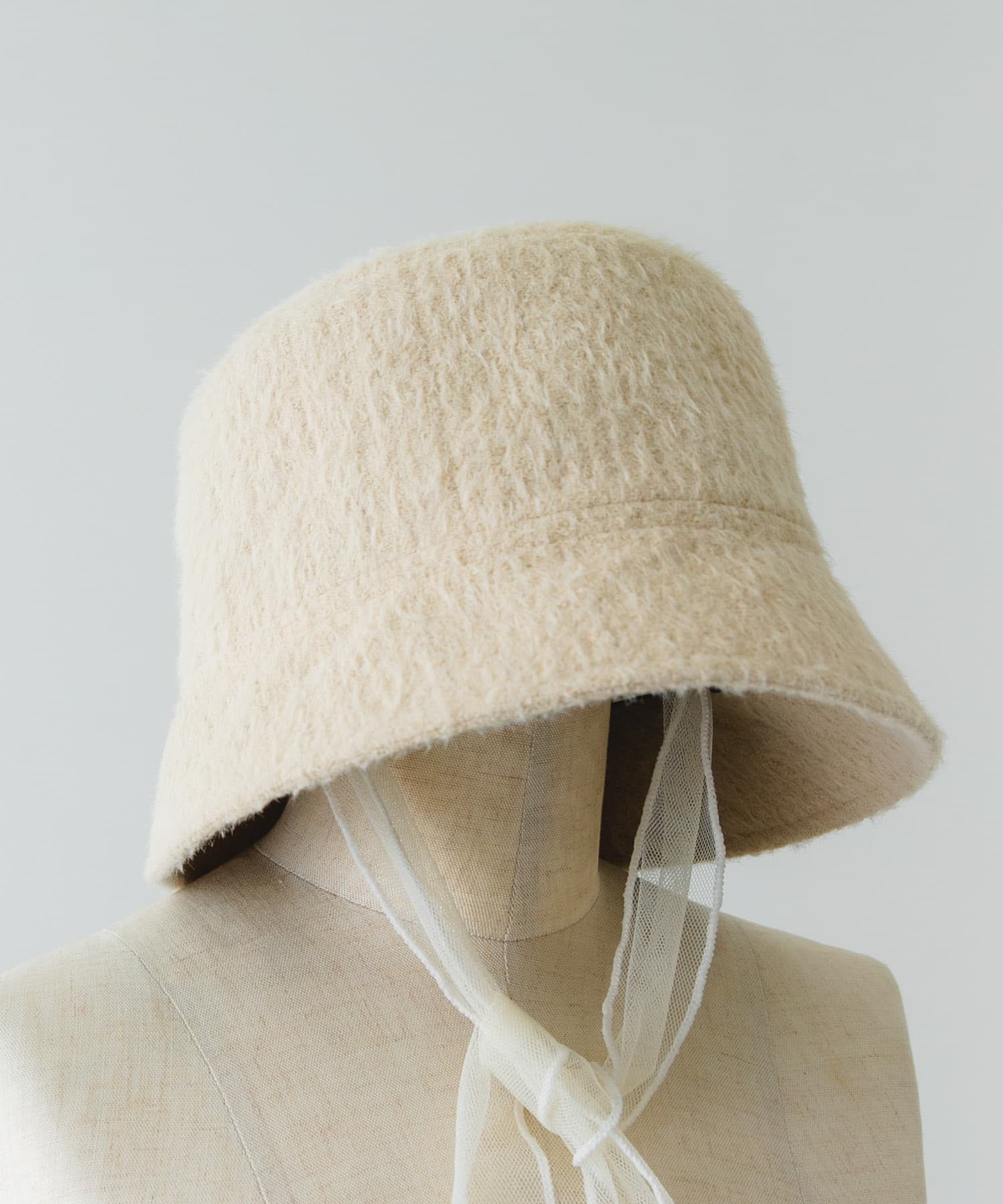 チュールリボンバケットハット OFF FREE