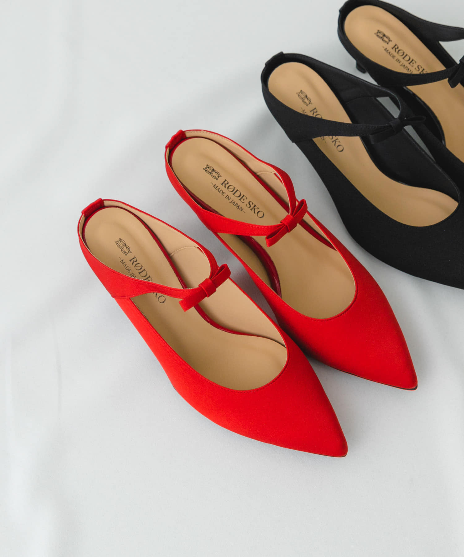 『MADE IN JAPAN』プチリボンミュール RED 37