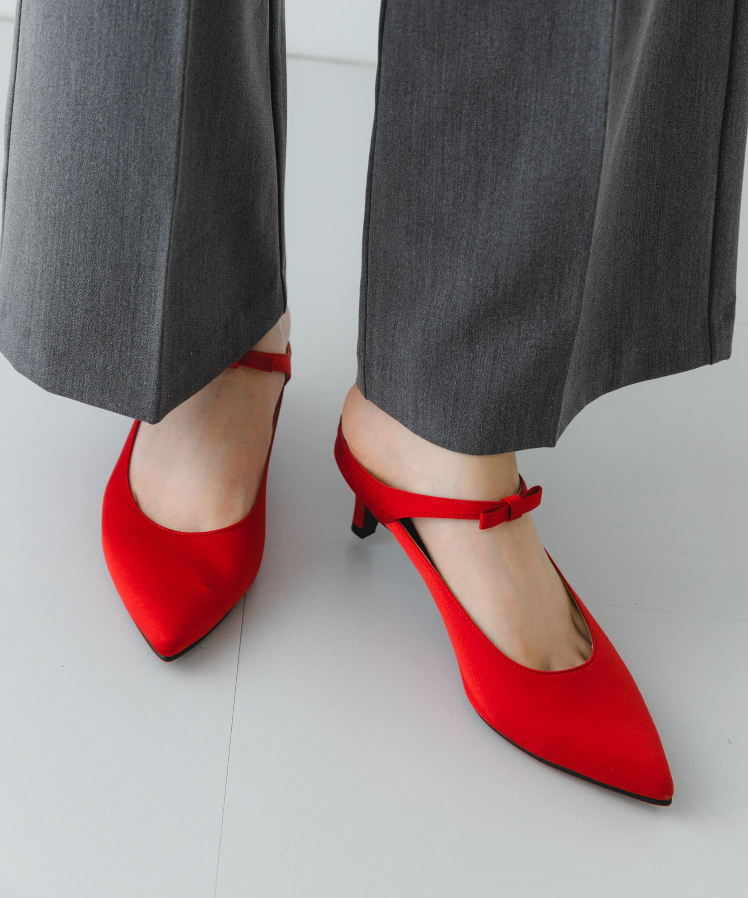 『MADE IN JAPAN』プチリボンミュール RED 37