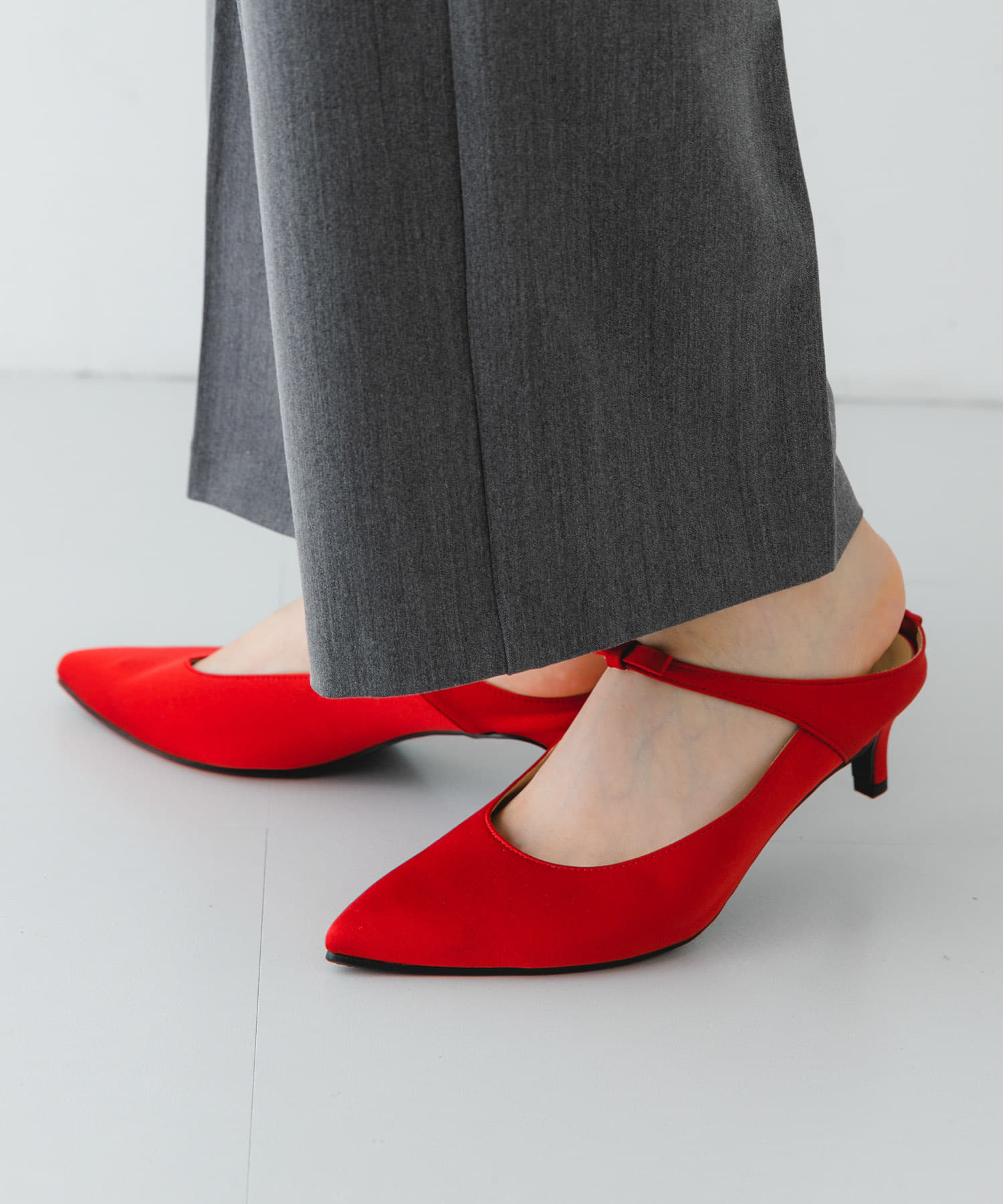 『MADE IN JAPAN』プチリボンミュール RED 38