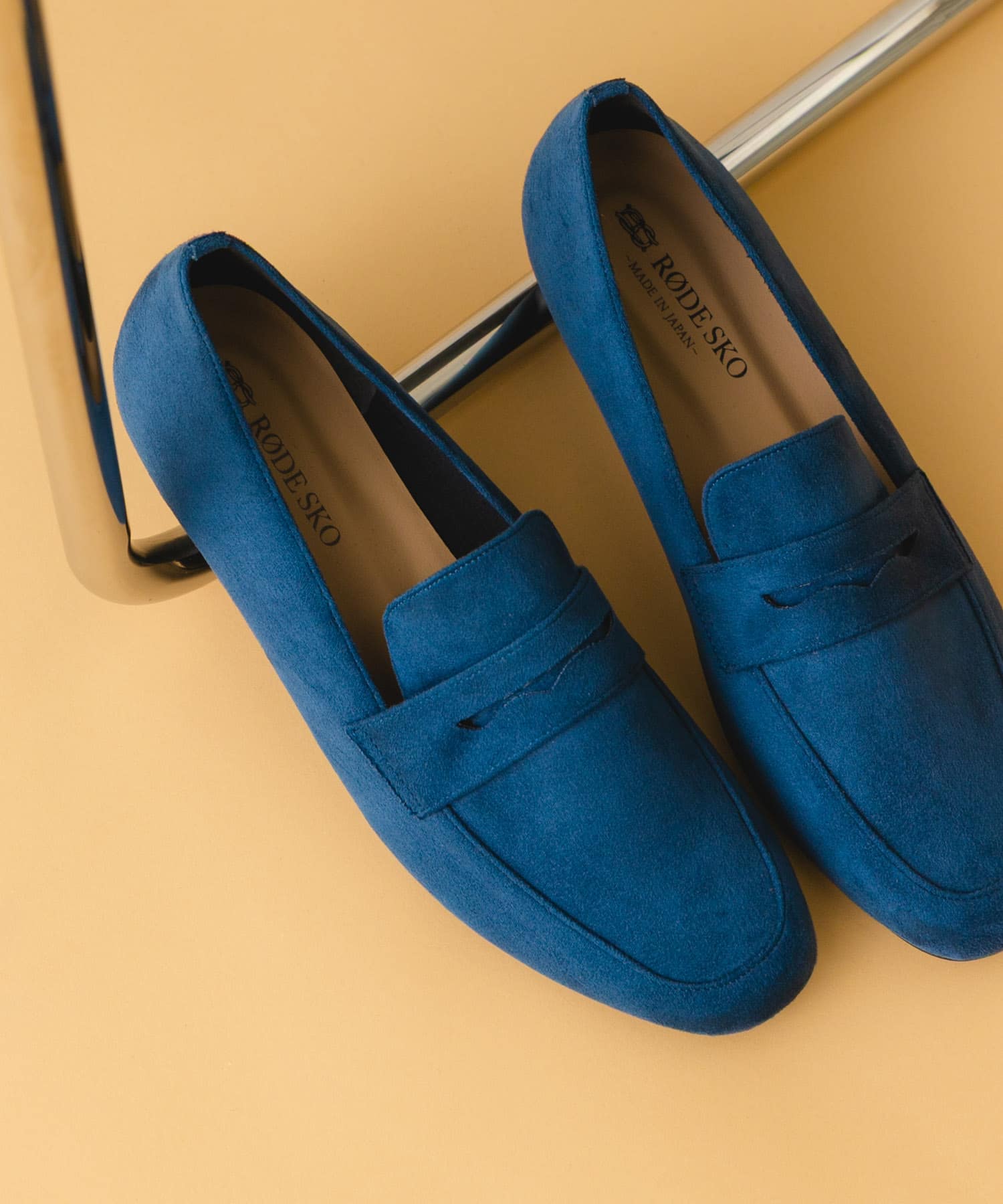 『MADE IN JAPAN』ソフトコインローファー NAVY 36