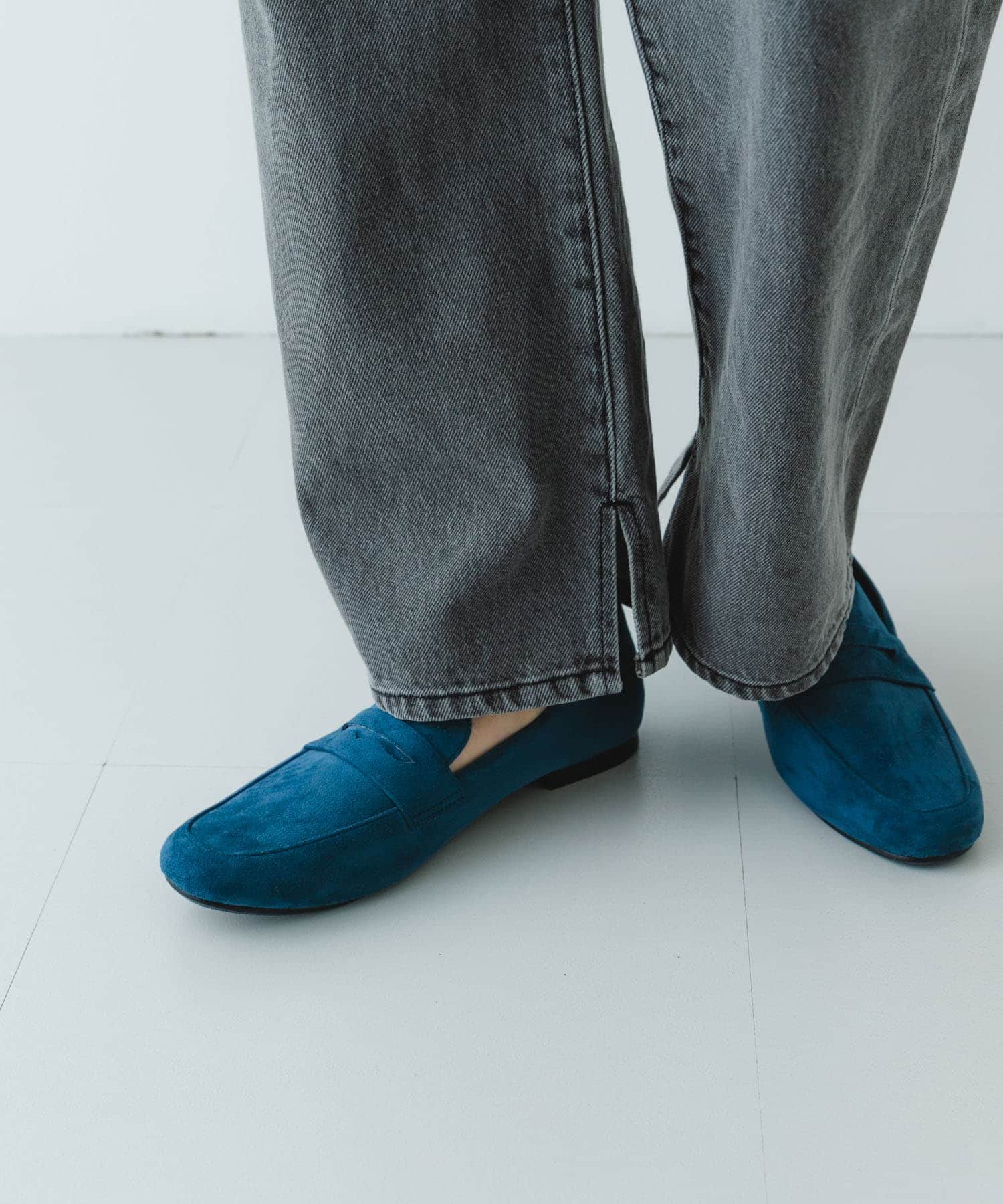 『MADE IN JAPAN』ソフトコインローファー NAVY 36