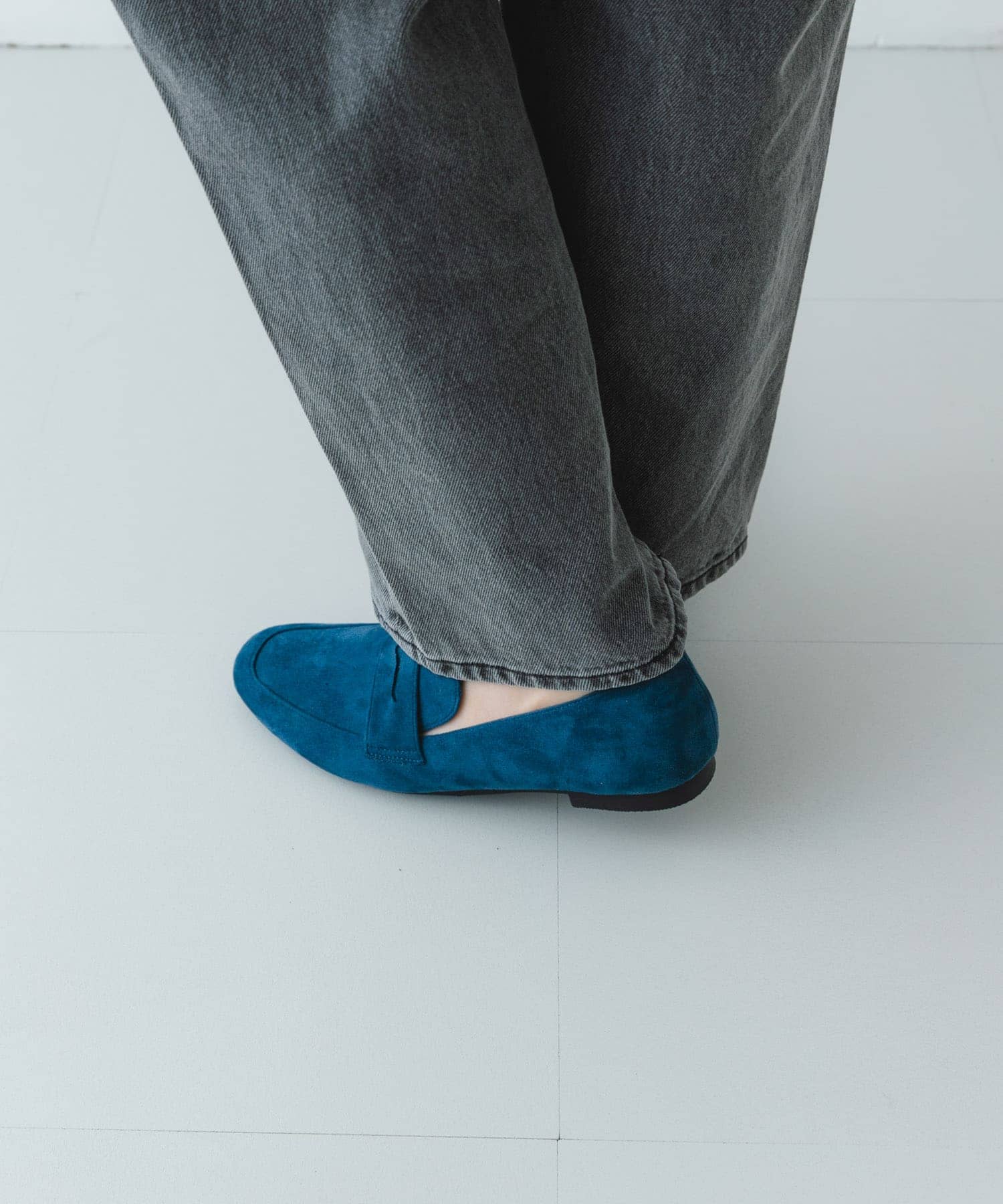 『MADE IN JAPAN』ソフトコインローファー NAVY 36