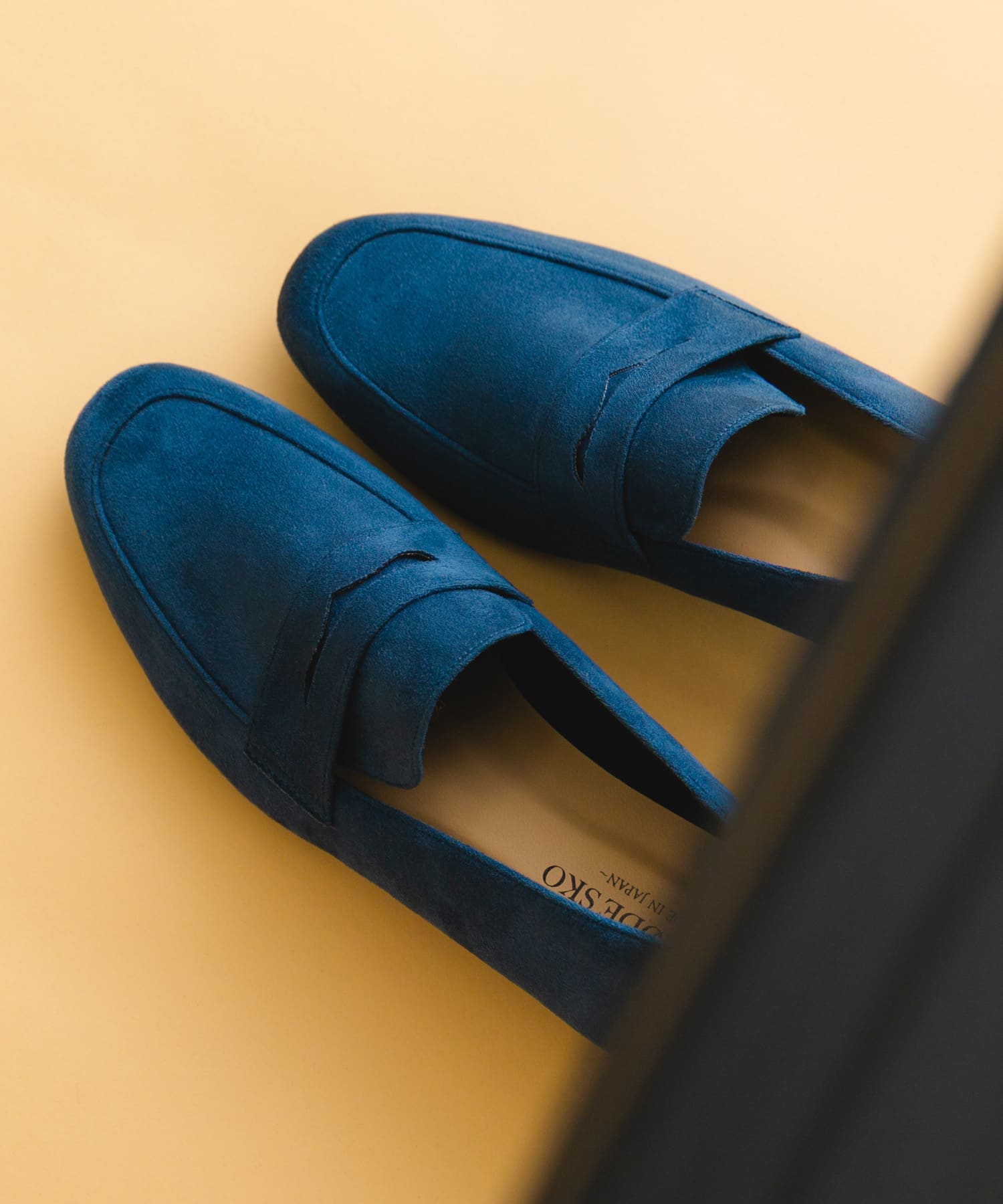 『MADE IN JAPAN』ソフトコインローファー NAVY 37