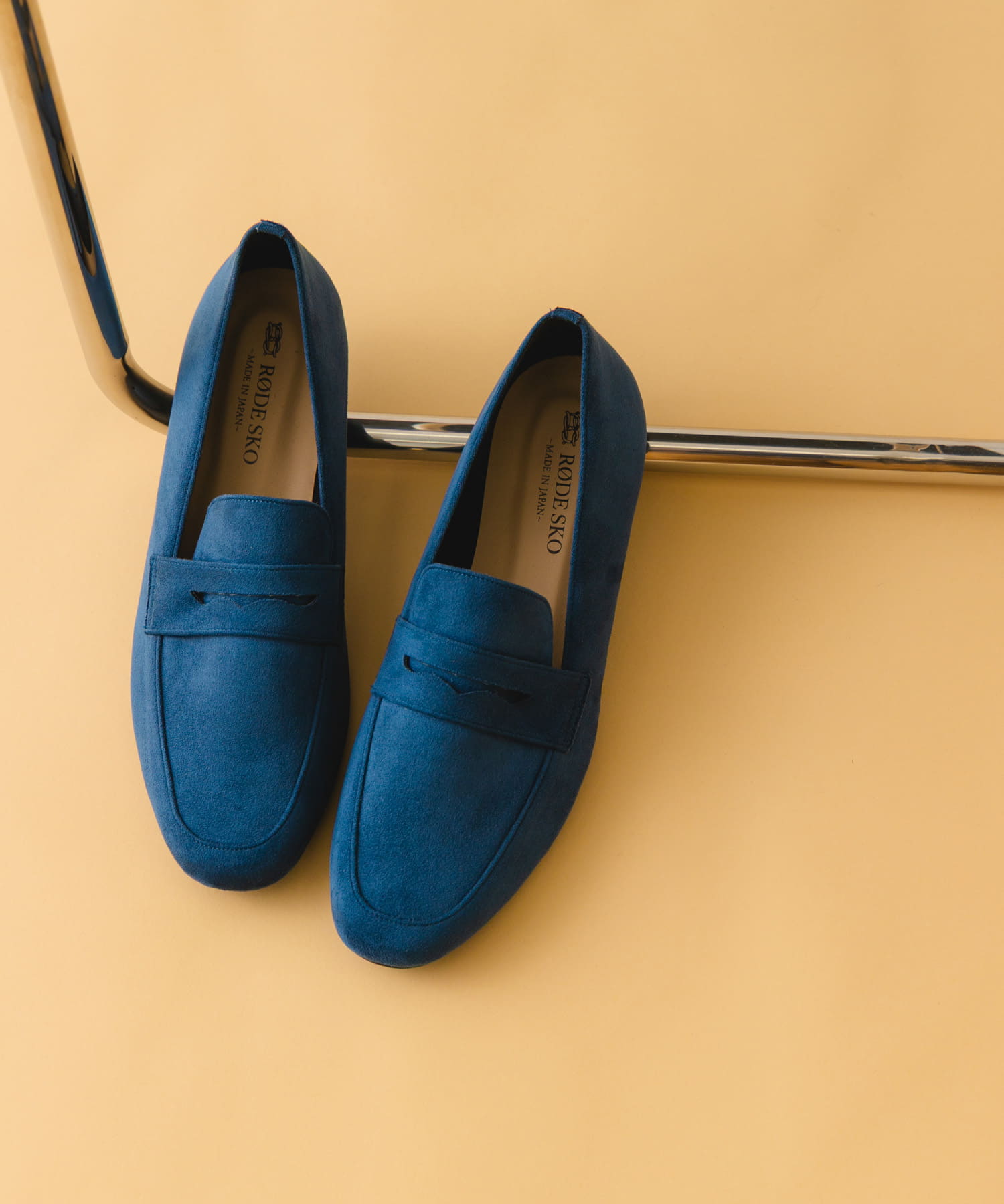 『MADE IN JAPAN』ソフトコインローファー NAVY 37