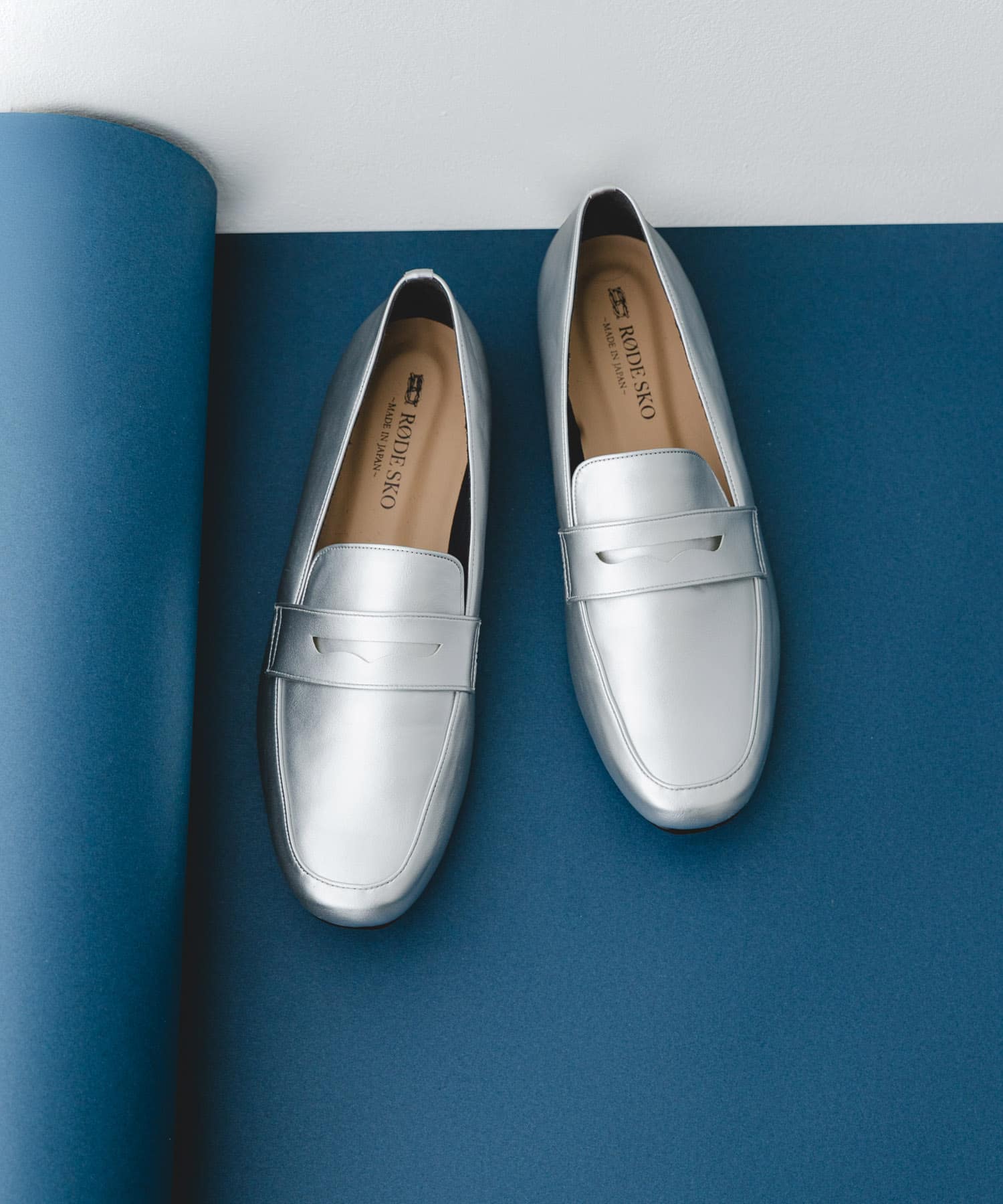『MADE IN JAPAN』ソフトコインローファー SILVER 36