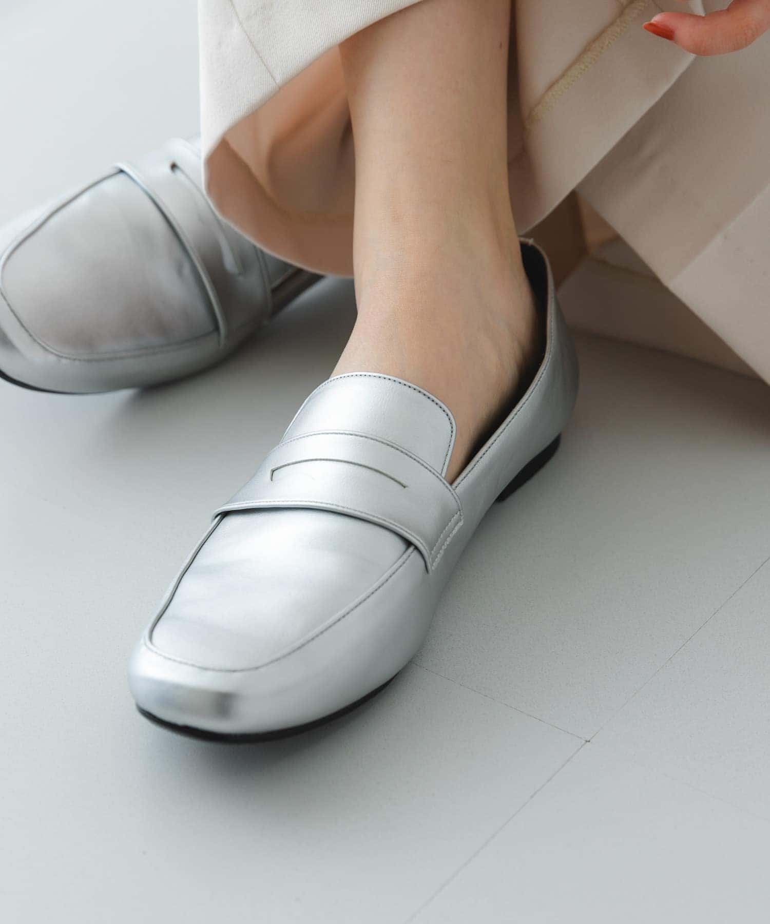『MADE IN JAPAN』ソフトコインローファー SILVER 36