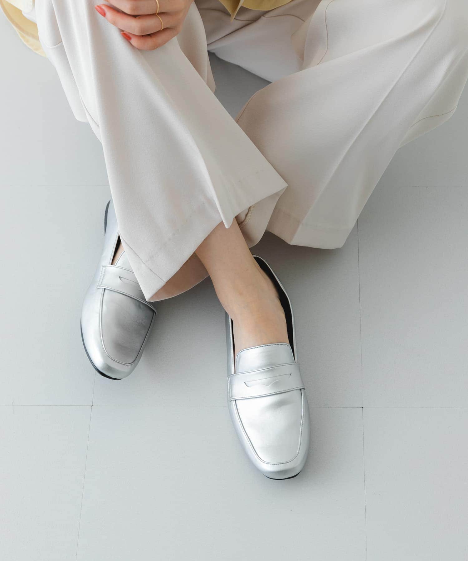 『MADE IN JAPAN』ソフトコインローファー SILVER 36