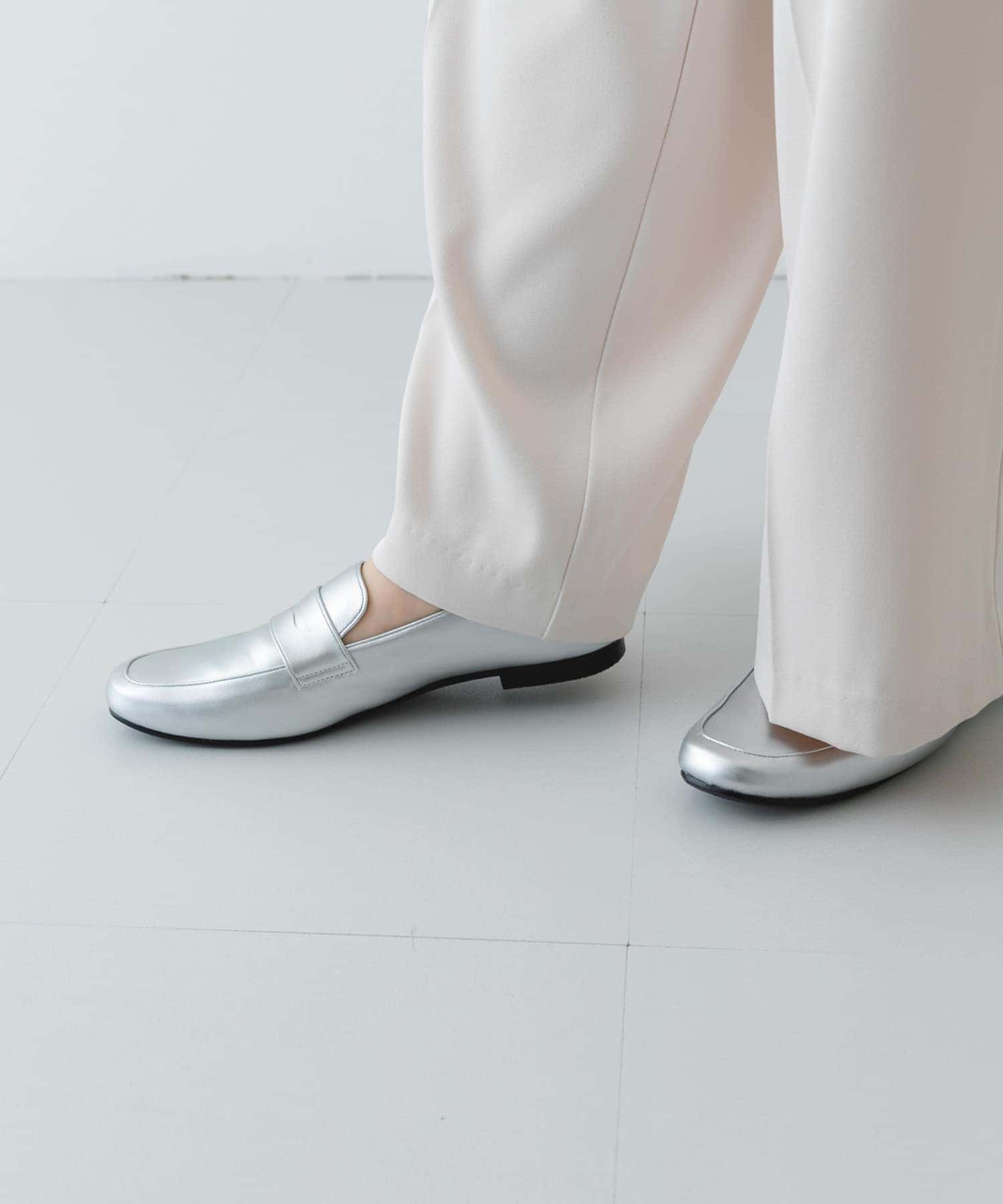 『MADE IN JAPAN』ソフトコインローファー SILVER 36