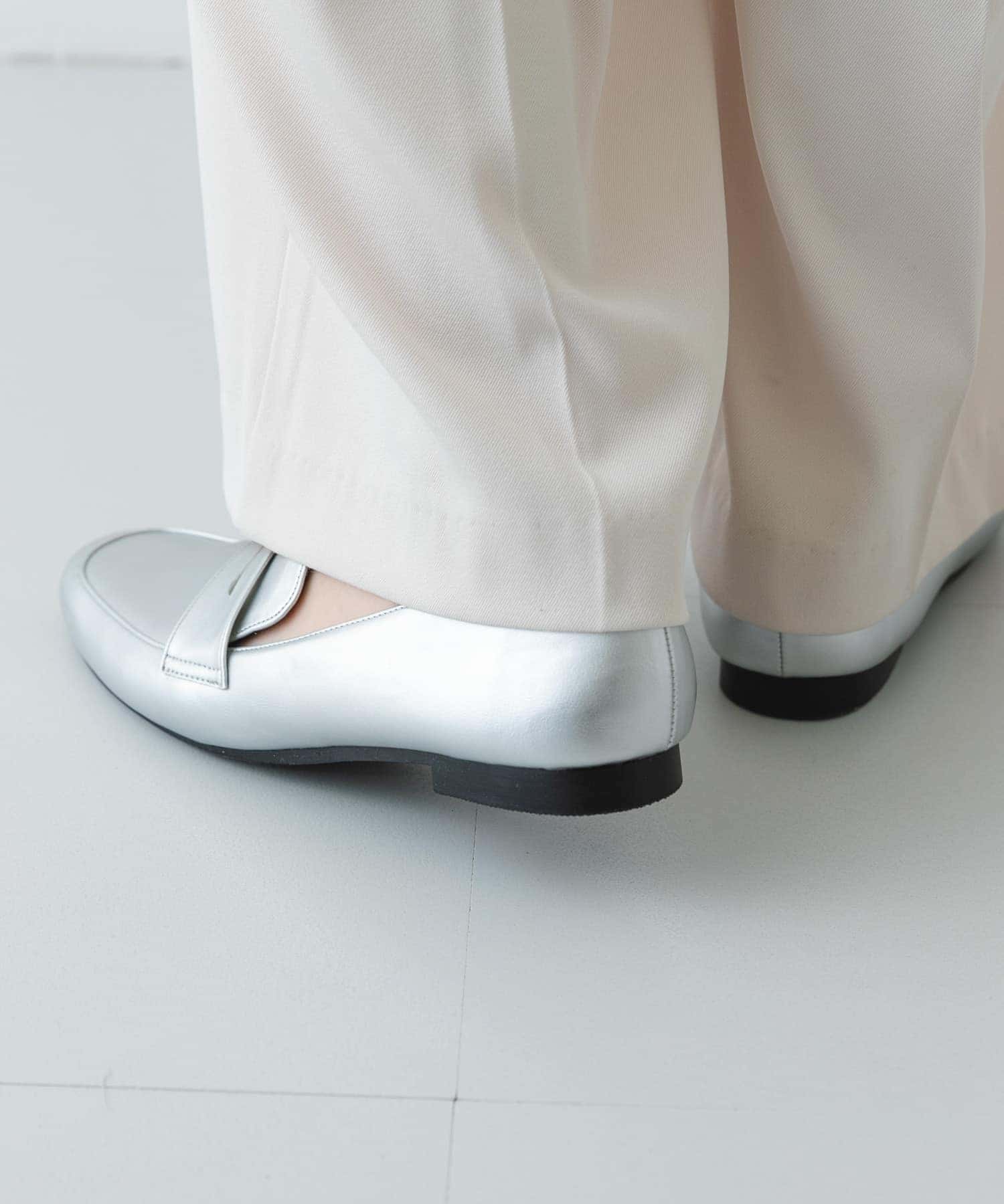 『MADE IN JAPAN』ソフトコインローファー SILVER 36