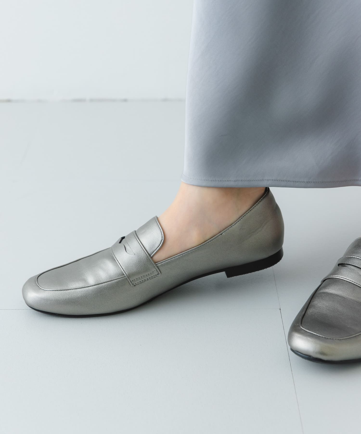 『MADE IN JAPAN』ソフトコインローファー GUN METAL 36