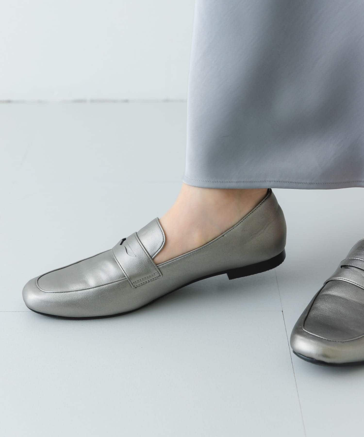 『MADE IN JAPAN』ソフトコインローファー GUN METAL 36