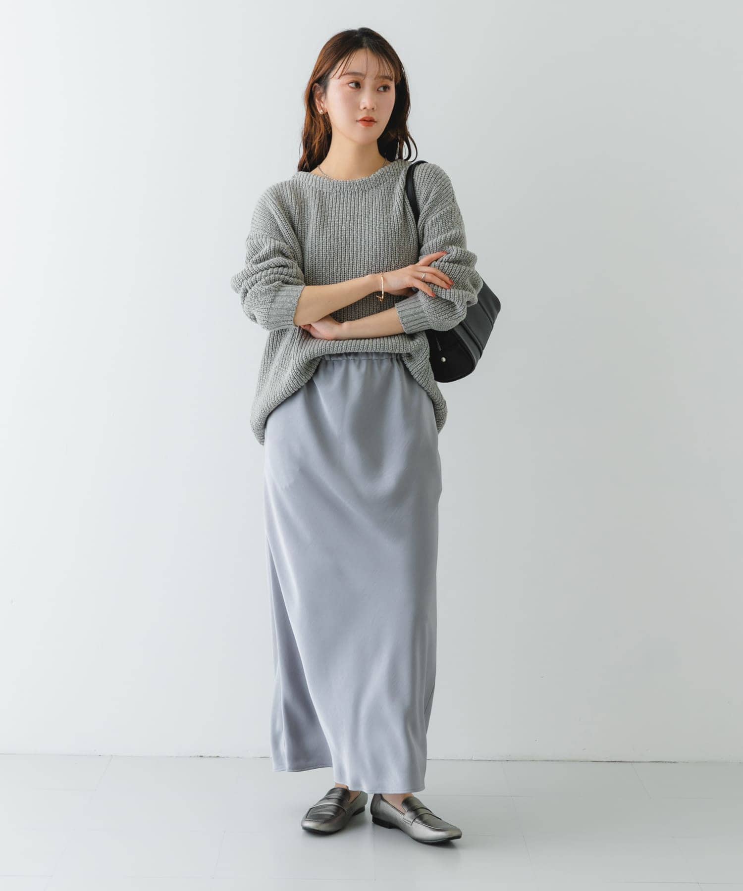 『MADE IN JAPAN』ソフトコインローファー GUN METAL 36