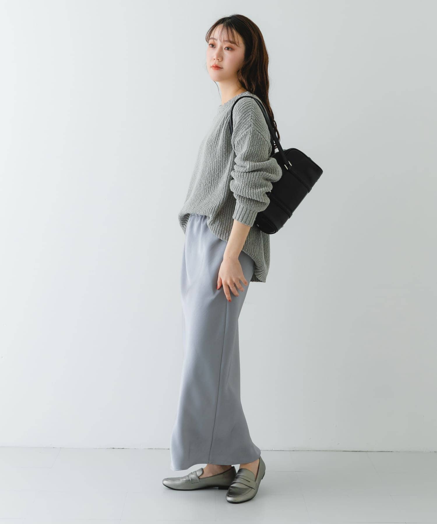 『MADE IN JAPAN』ソフトコインローファー GUN METAL 36