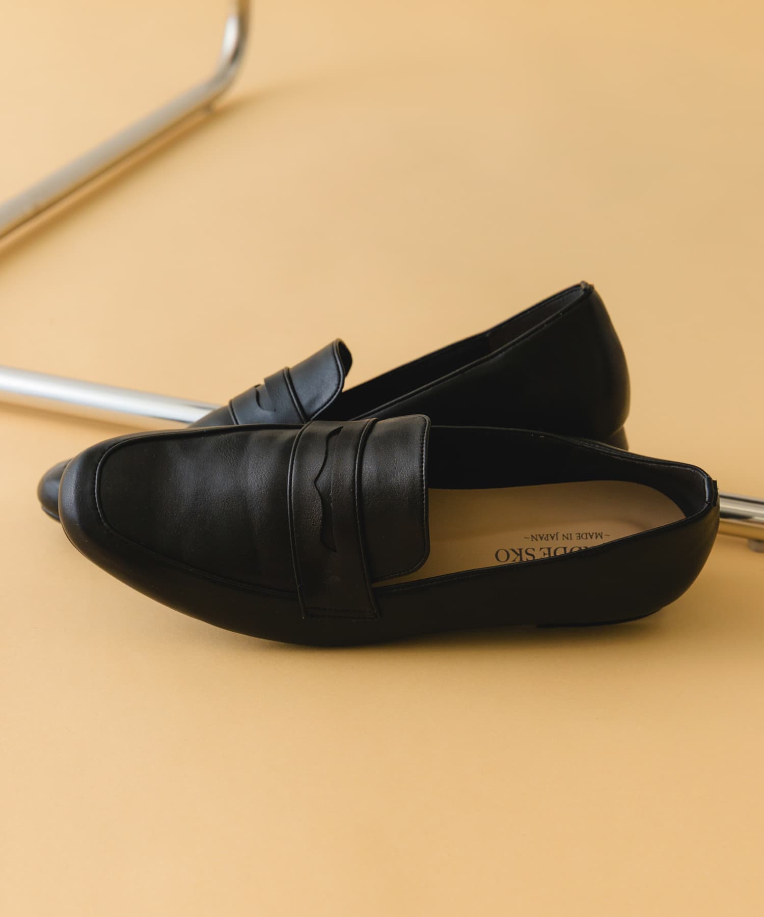 『MADE IN JAPAN』ソフトコインローファー BLACK 36