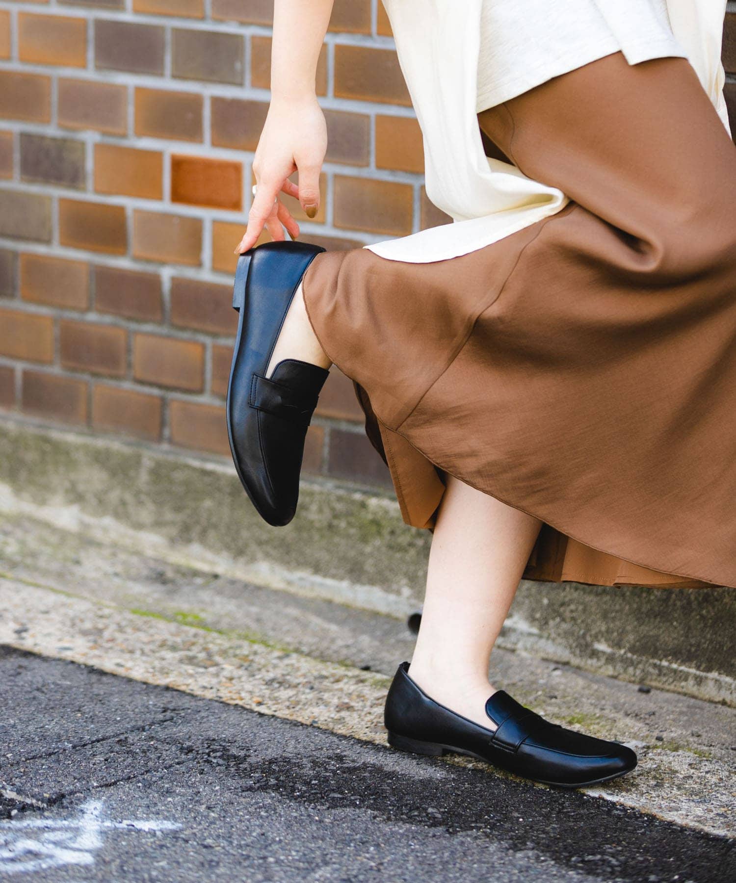 『MADE IN JAPAN』ソフトコインローファー BLACK 36