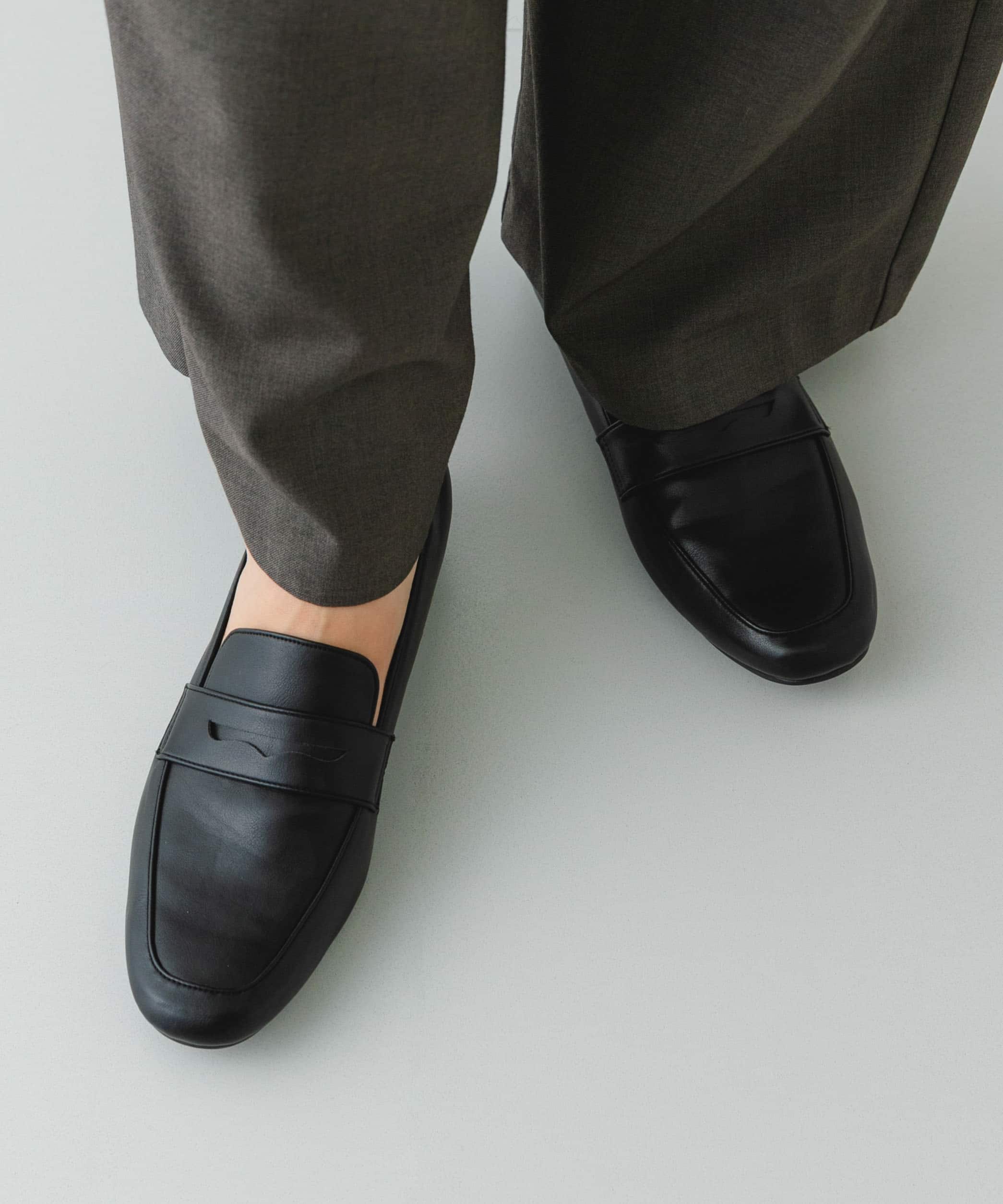 『MADE IN JAPAN』ソフトコインローファー BLACK 36