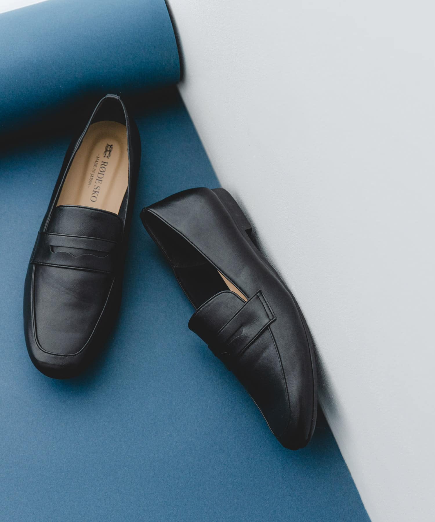 『MADE IN JAPAN』ソフトコインローファー BLACK 37