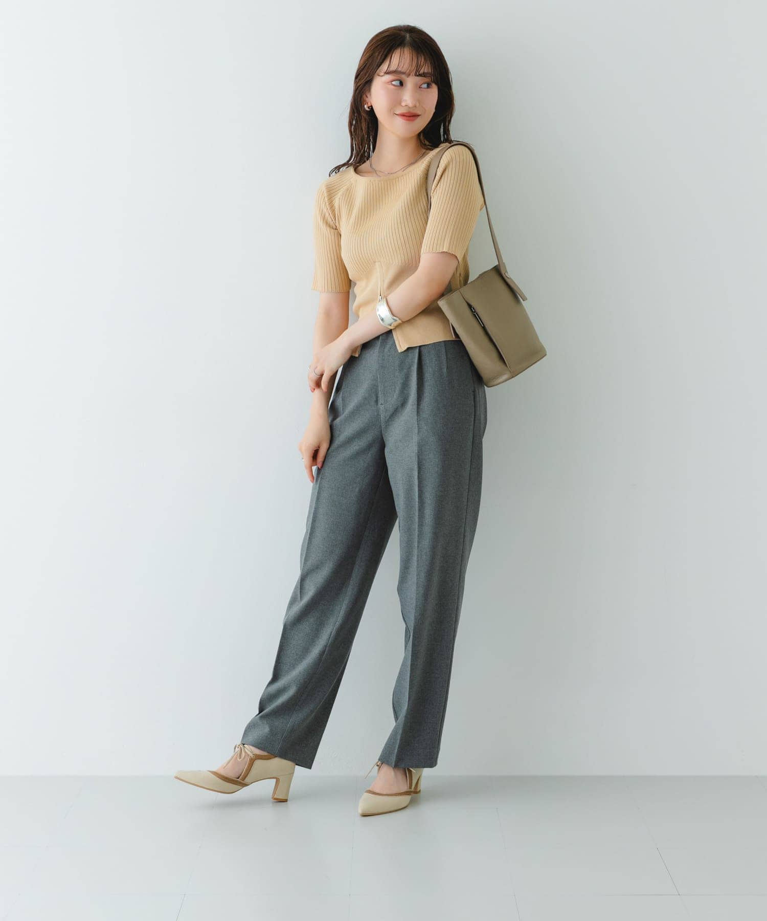 『MADE IN JAPAN』チャンキーヒールリボンパンプス BEGxBEG 36