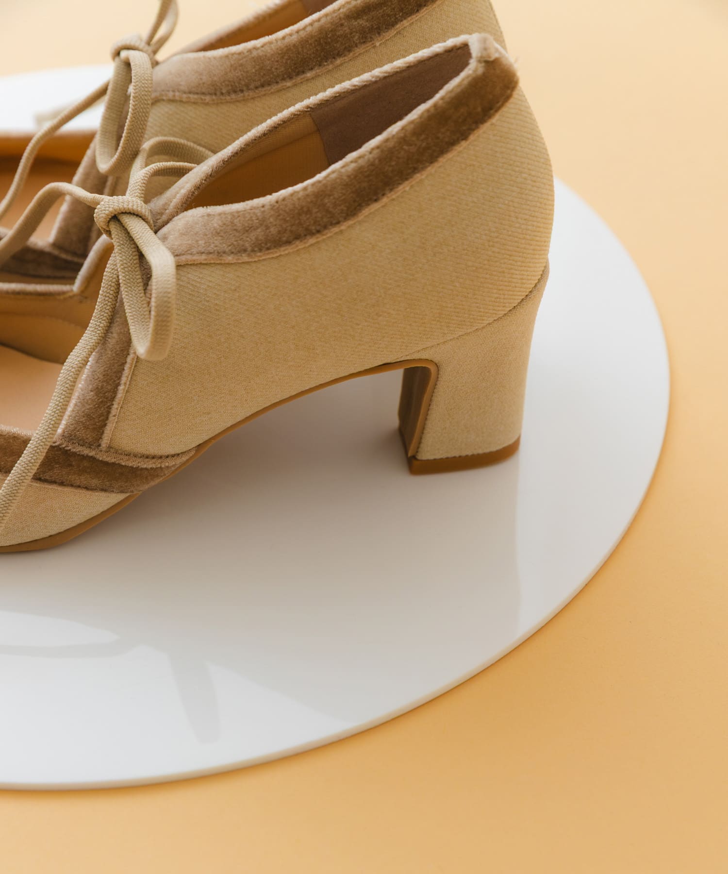 『MADE IN JAPAN』チャンキーヒールリボンパンプス BEGxBEG 37