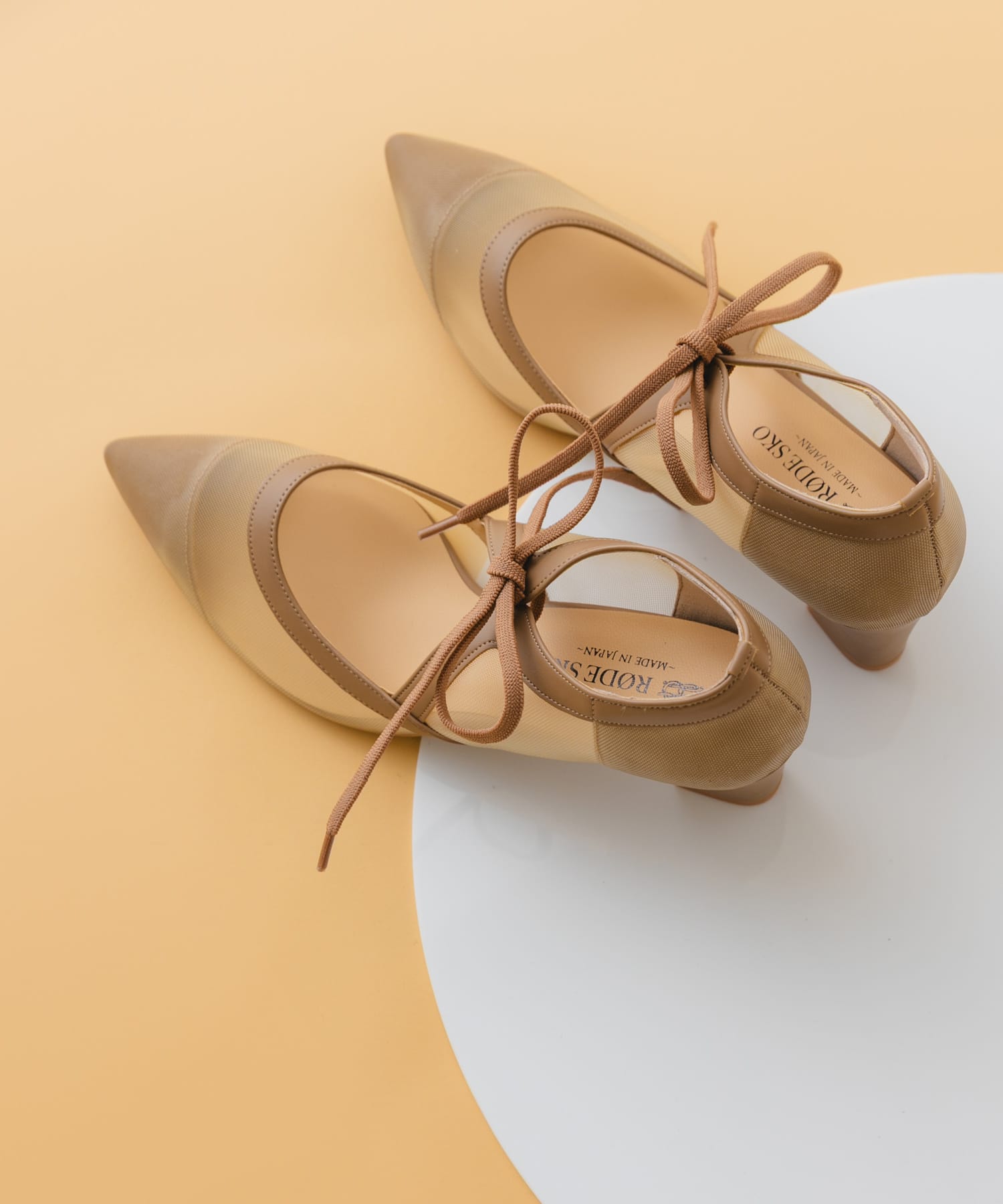 『MADE IN JAPAN』チャンキーヒールリボンパンプス