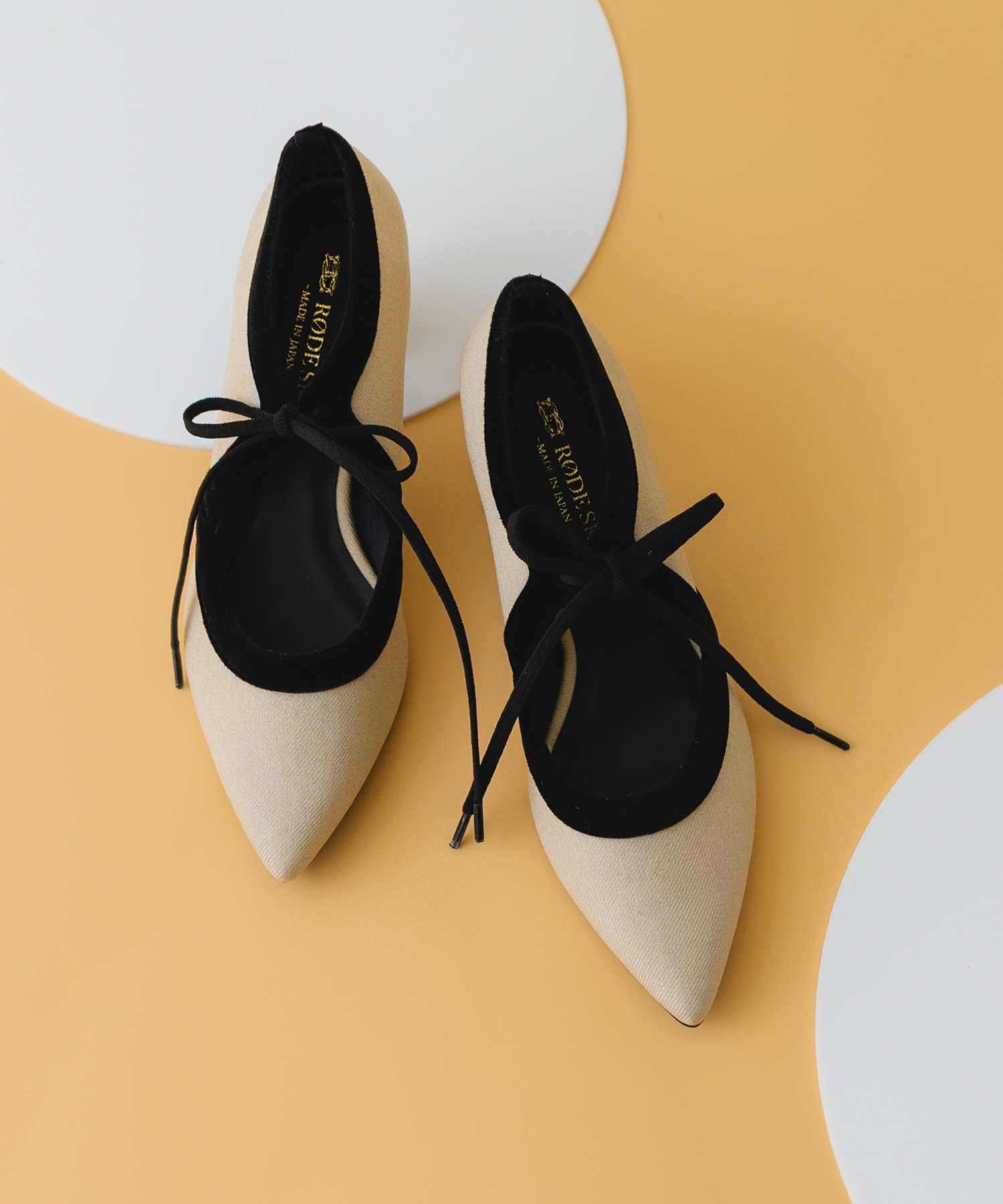 『MADE IN JAPAN』チャンキーヒールリボンパンプス