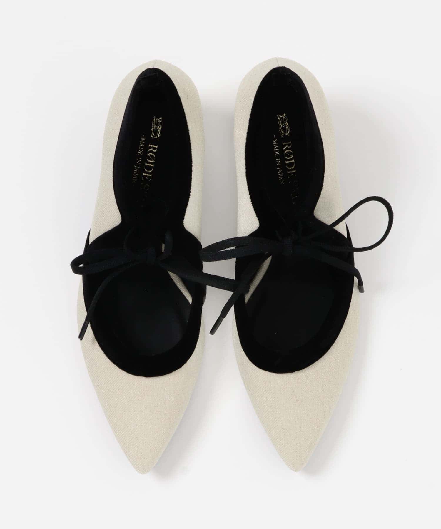 『MADE IN JAPAN』チャンキーヒールリボンパンプス OFFxBLK 36