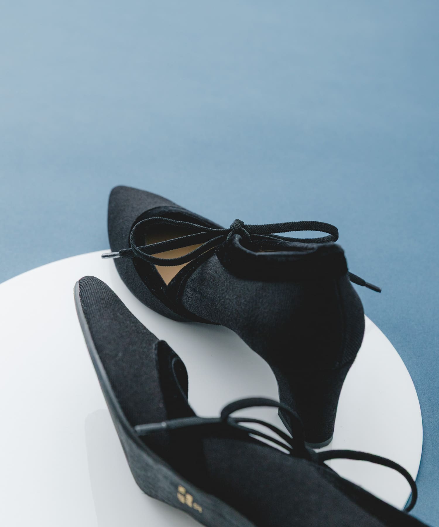 『MADE IN JAPAN』チャンキーヒールリボンパンプス BLKxBLK 37