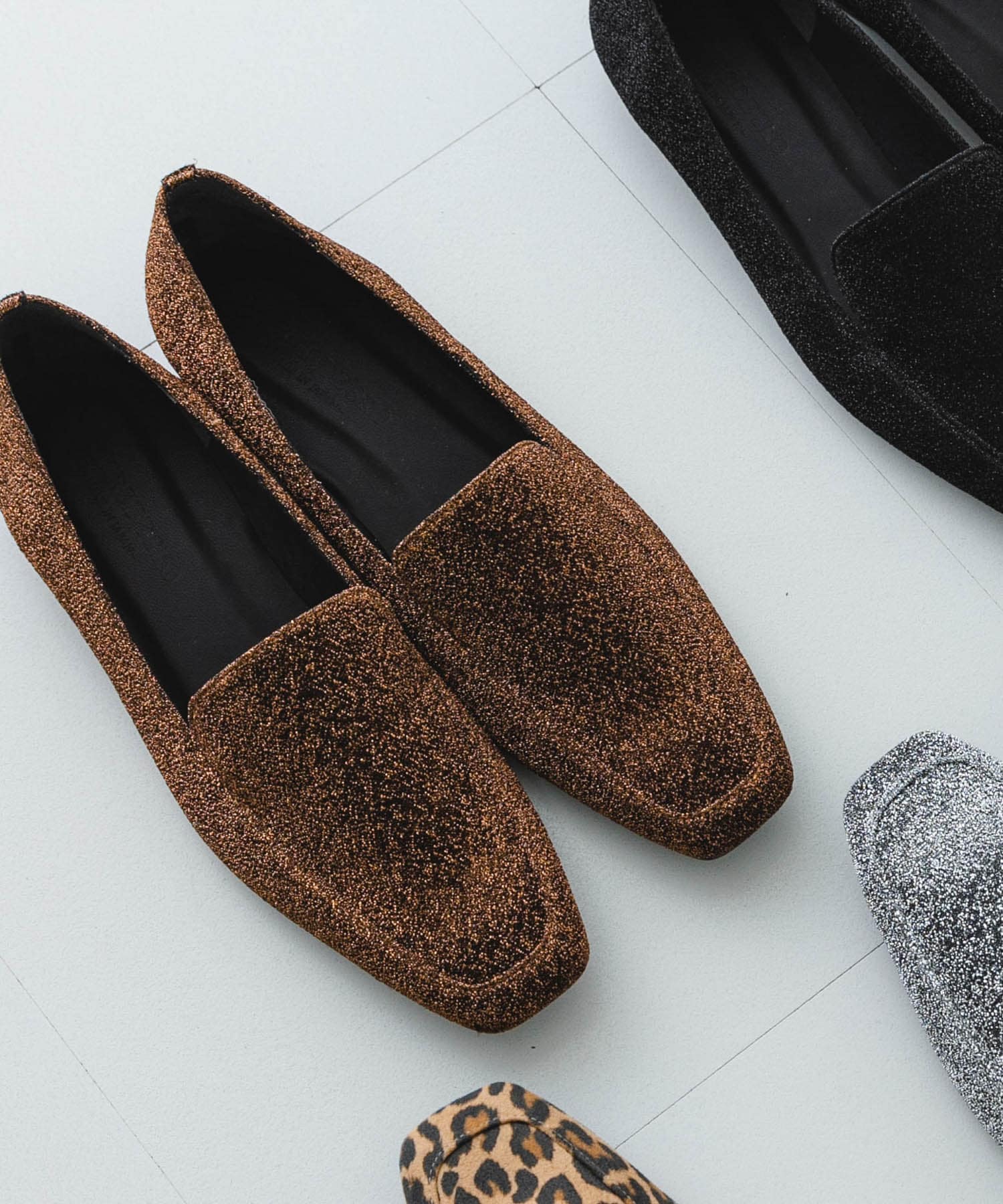 『MADE IN JAPAN』スクエアトゥローファー BROWN 36