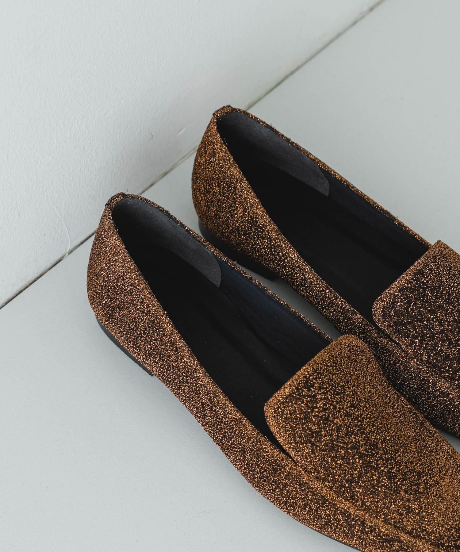 『MADE IN JAPAN』スクエアトゥローファー BROWN 36