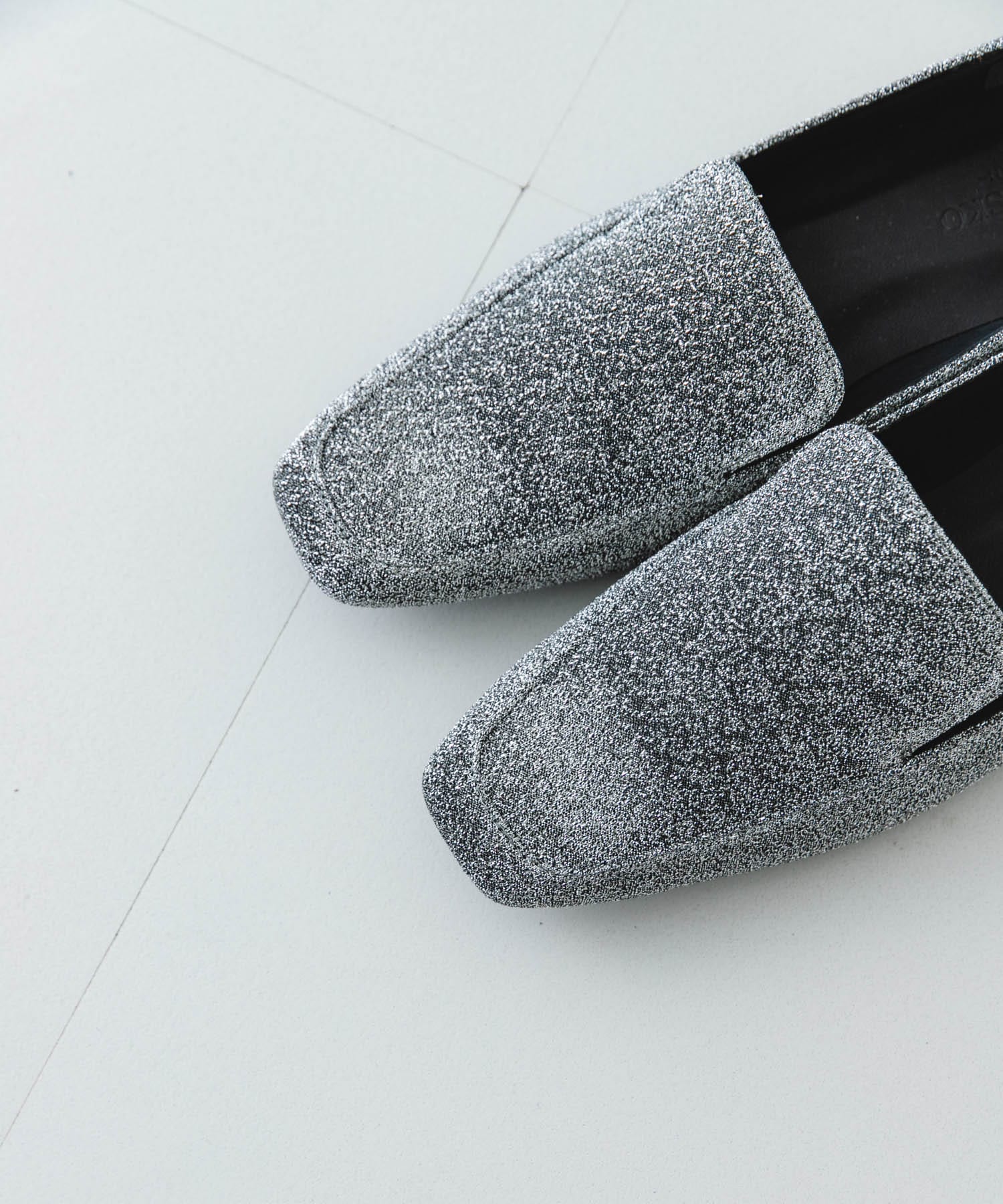 『MADE IN JAPAN』スクエアトゥローファー SILVER 36
