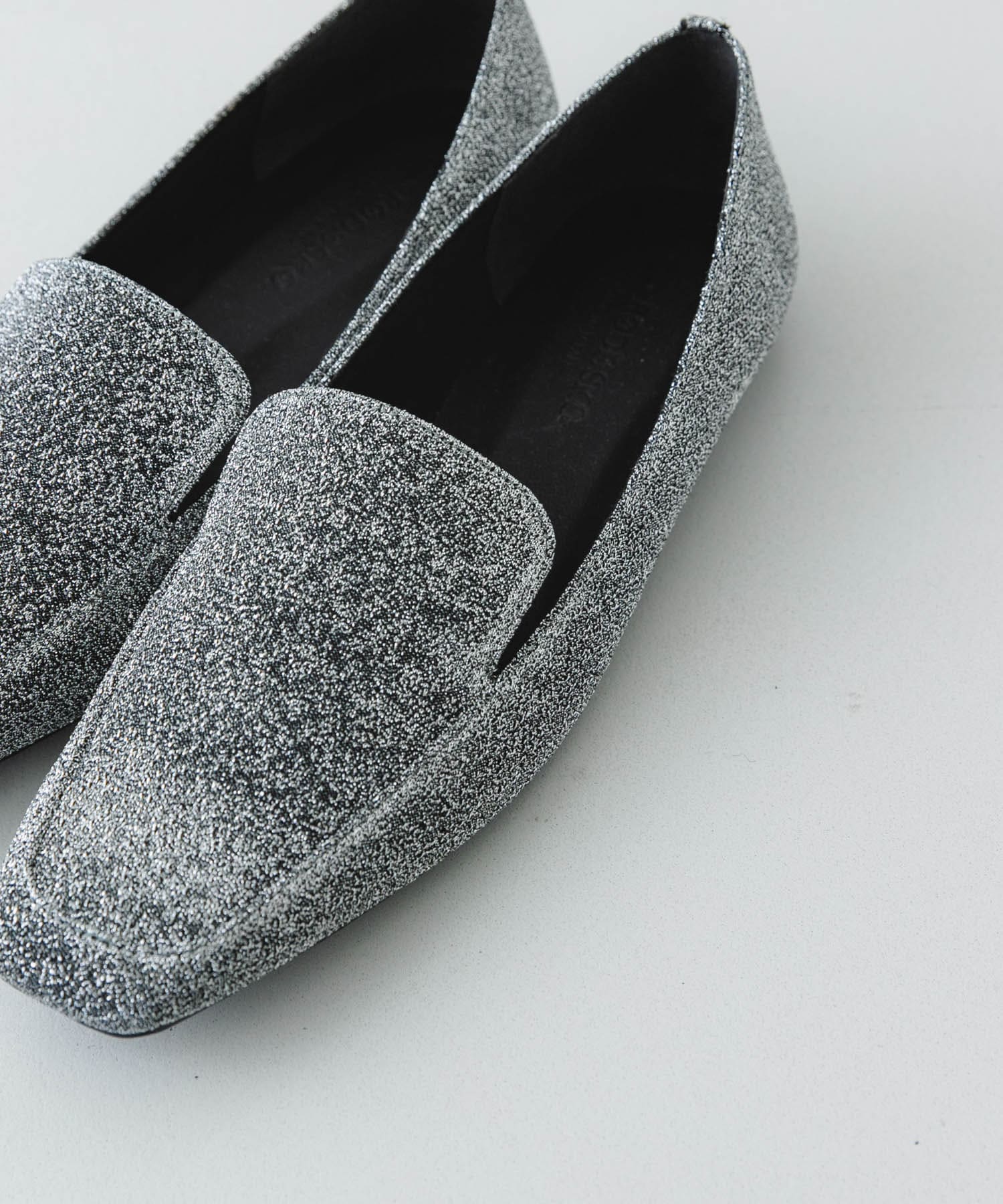 『MADE IN JAPAN』スクエアトゥローファー SILVER 36