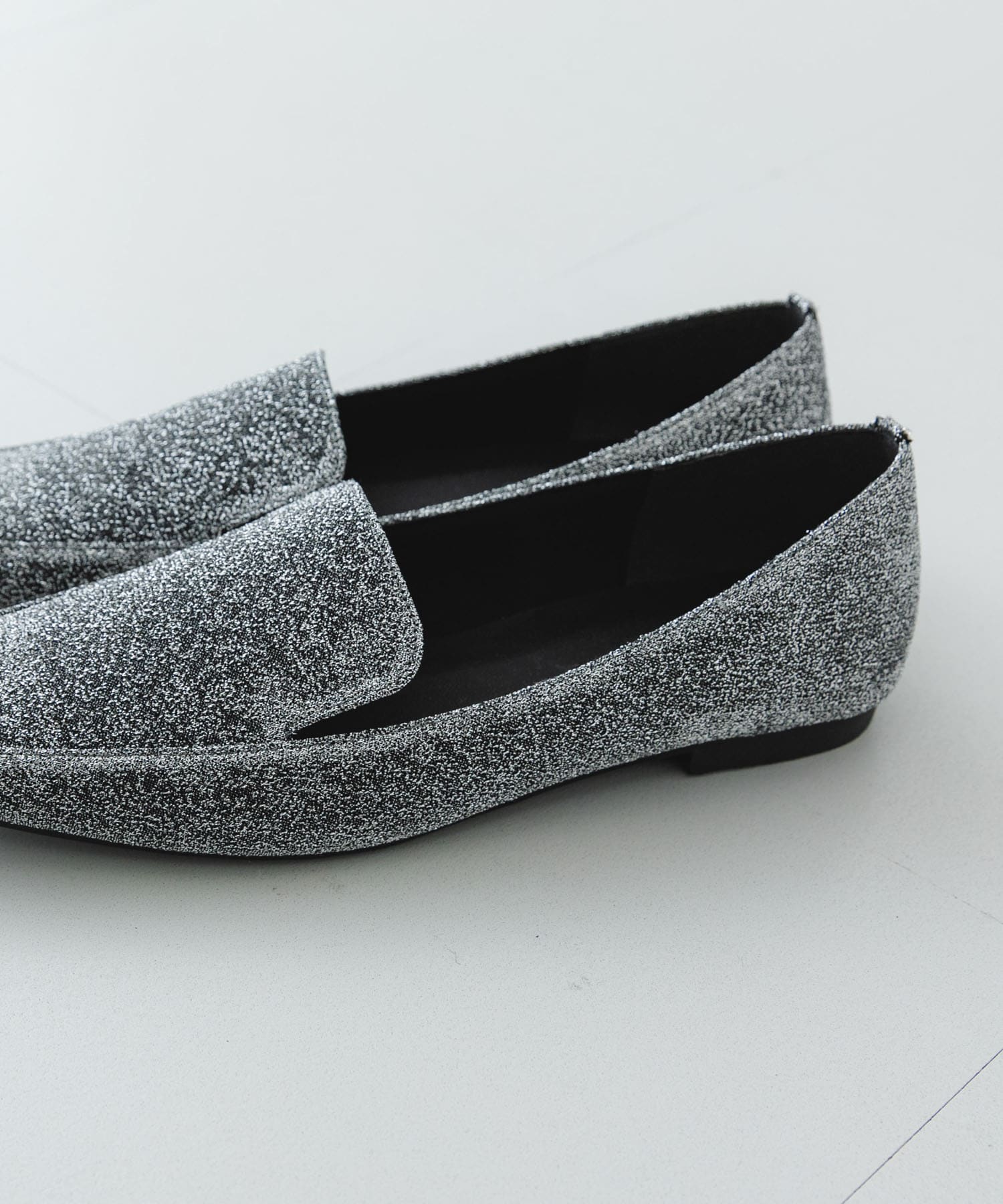 『MADE IN JAPAN』スクエアトゥローファー SILVER 36