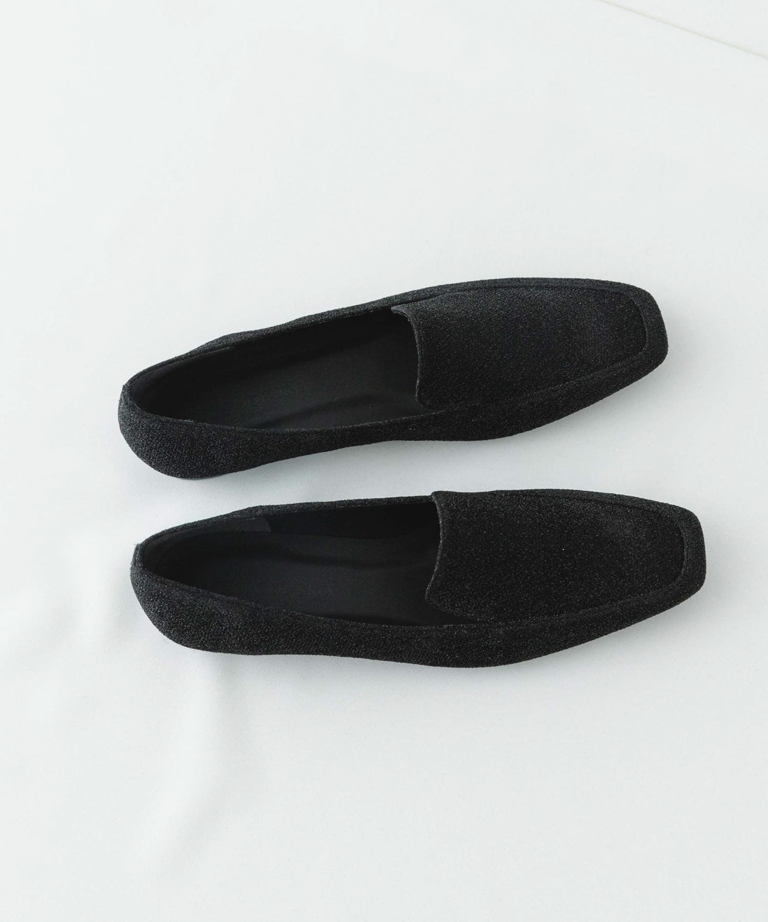 『MADE IN JAPAN』スクエアトゥローファー BLACK 37