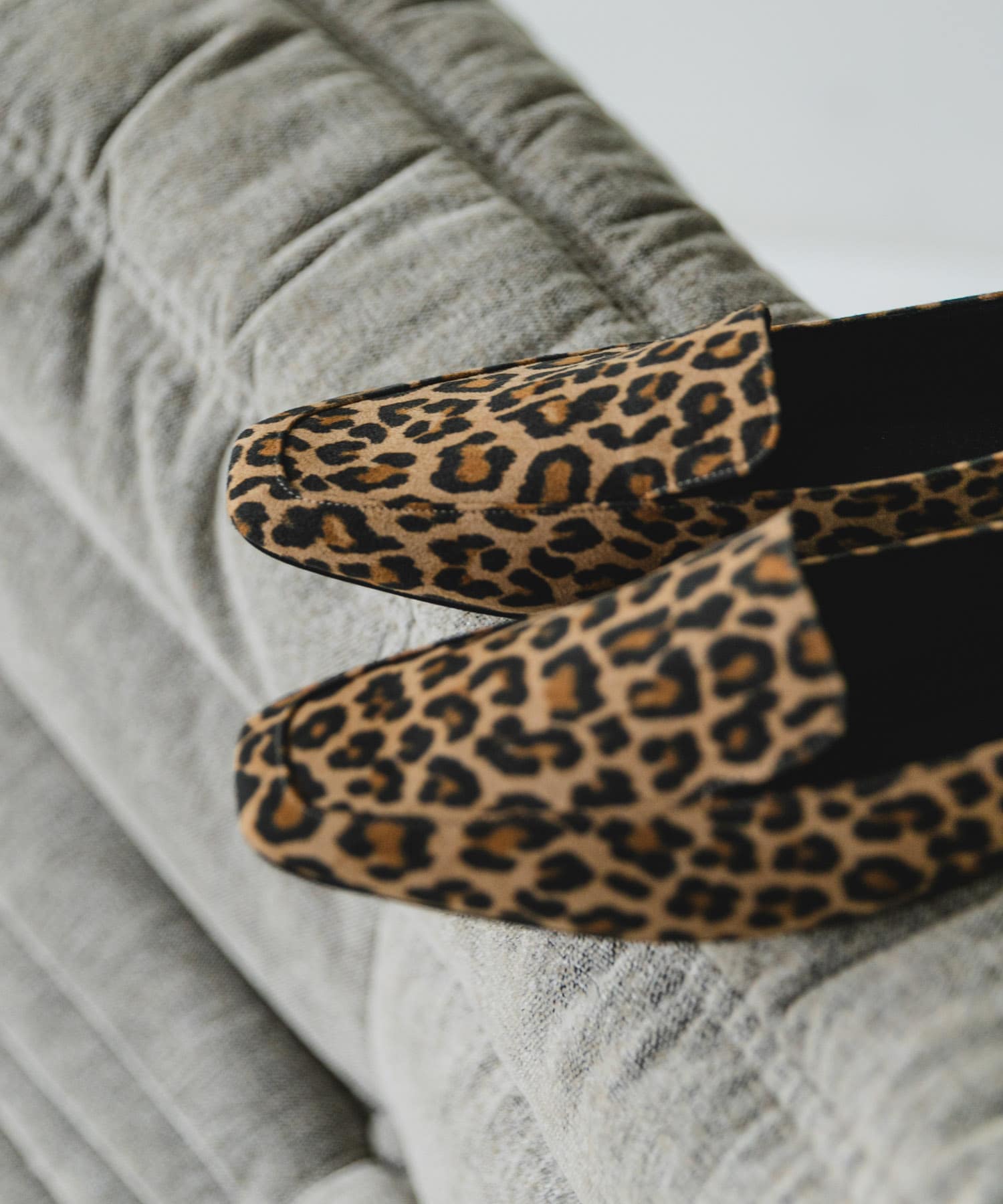『MADE IN JAPAN』スクエアトゥローファー LEOPARD 36