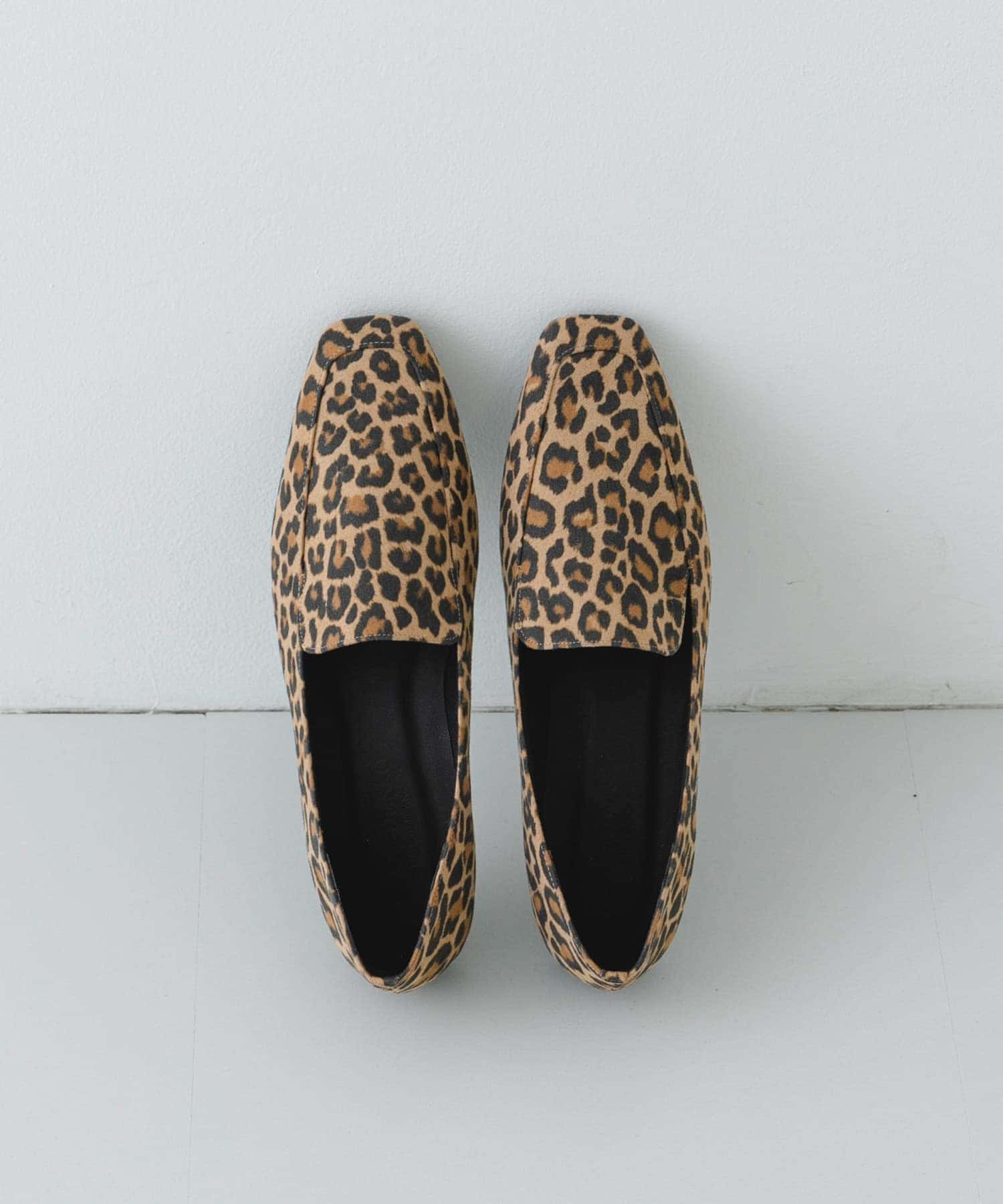 『MADE IN JAPAN』スクエアトゥローファー LEOPARD 36