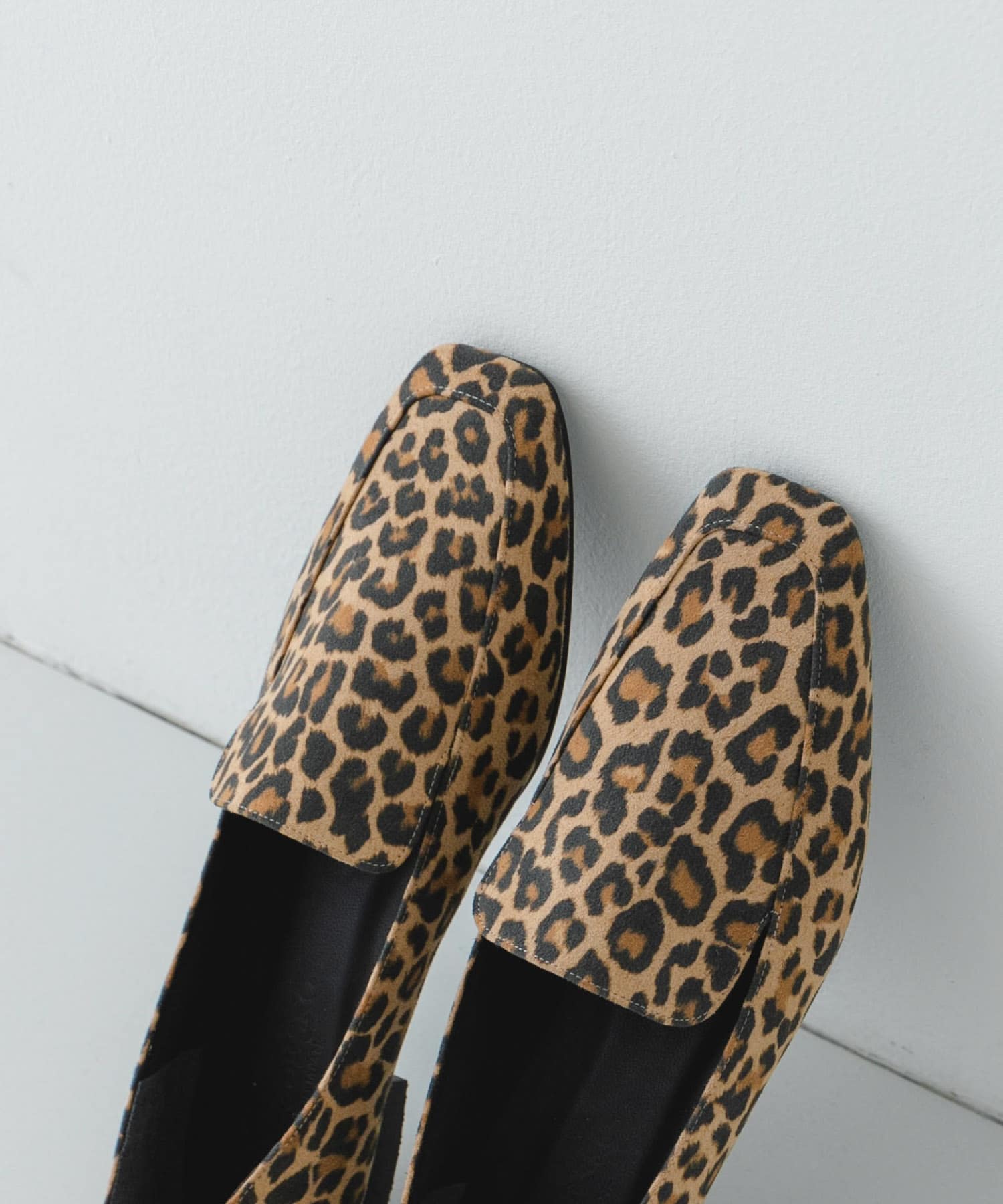 『MADE IN JAPAN』スクエアトゥローファー LEOPARD 36