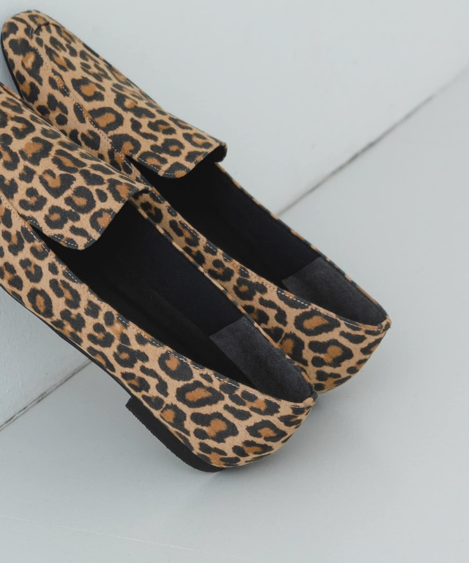 『MADE IN JAPAN』スクエアトゥローファー LEOPARD 36
