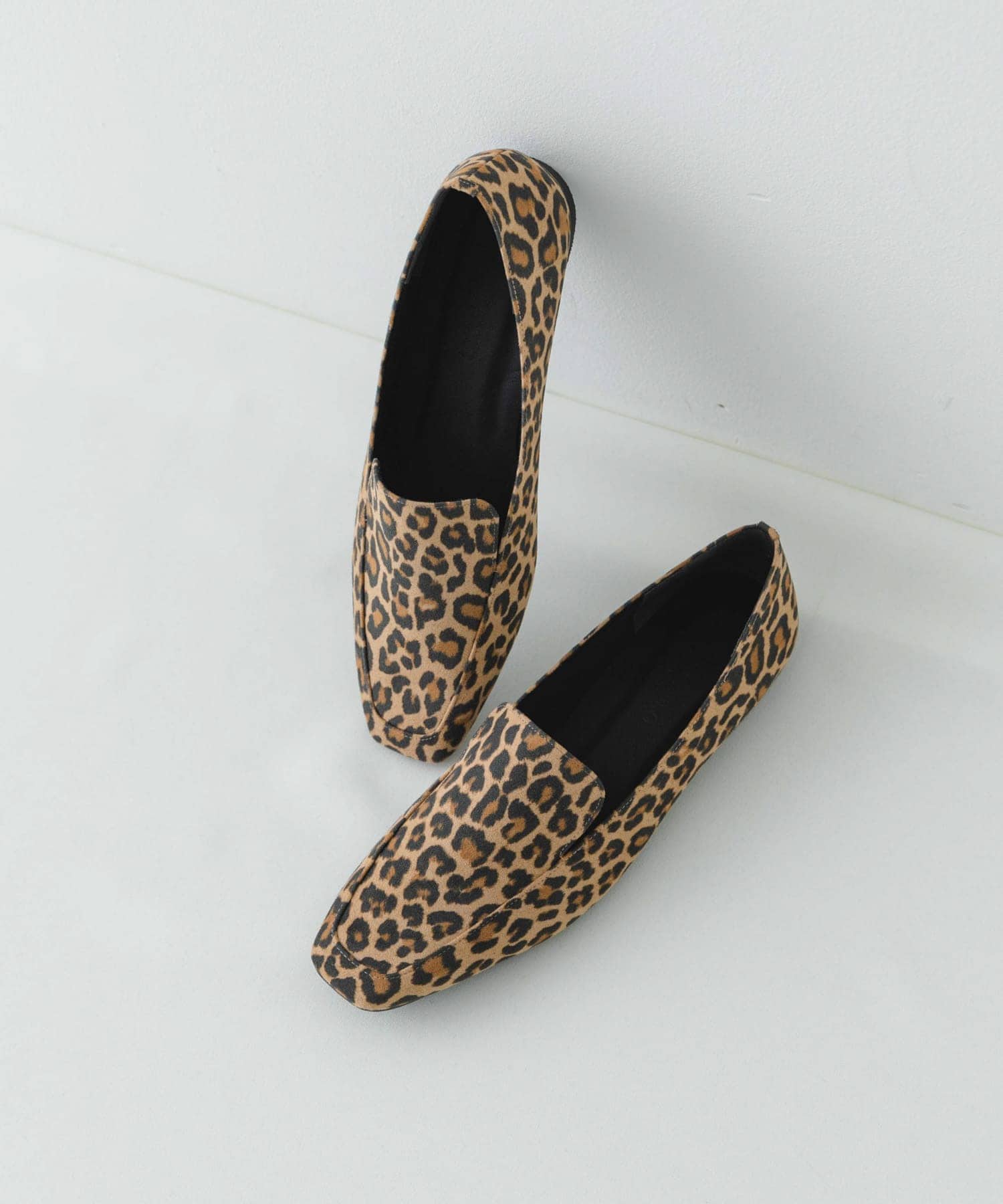 『MADE IN JAPAN』スクエアトゥローファー LEOPARD 36
