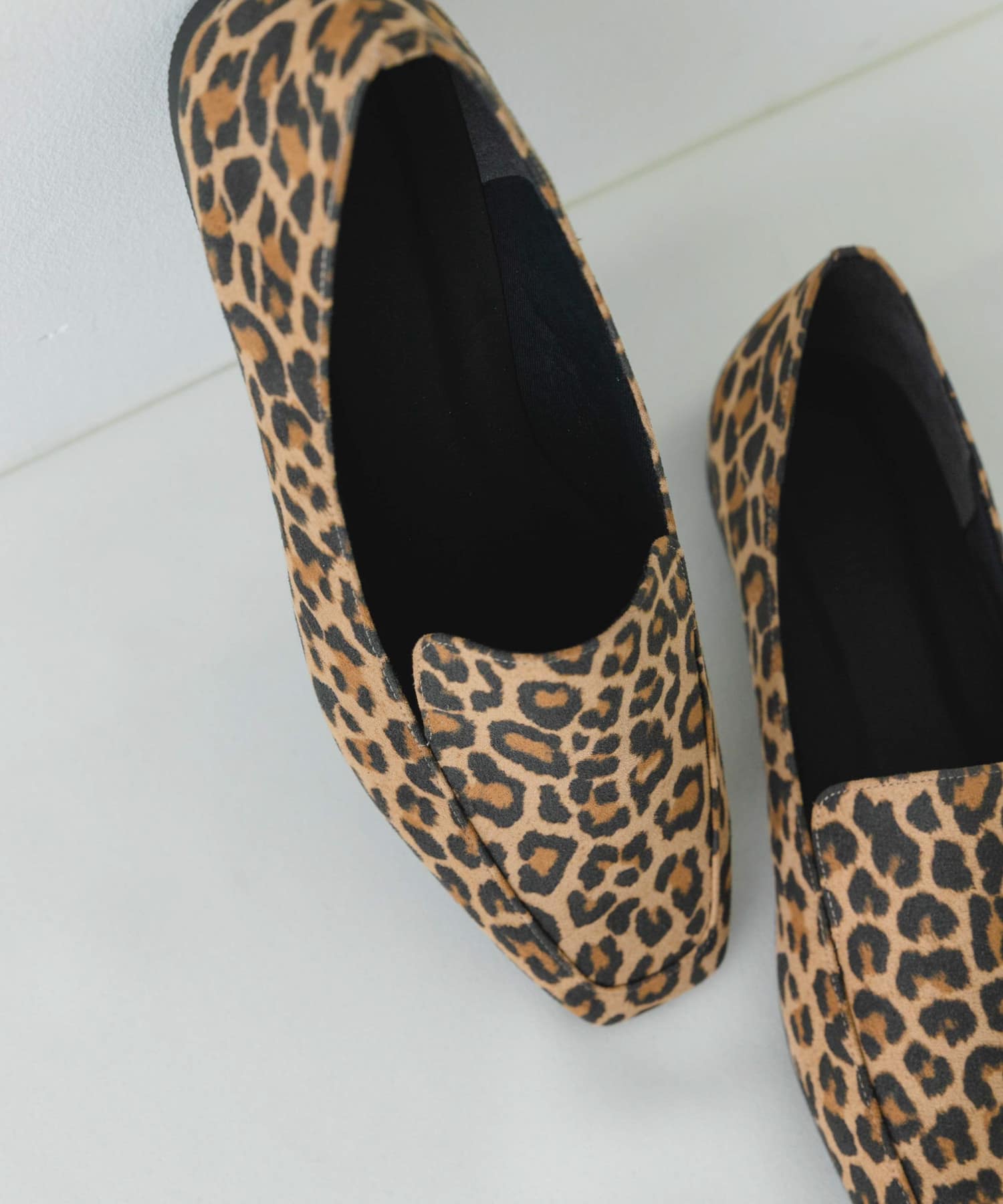 『MADE IN JAPAN』スクエアトゥローファー LEOPARD 37