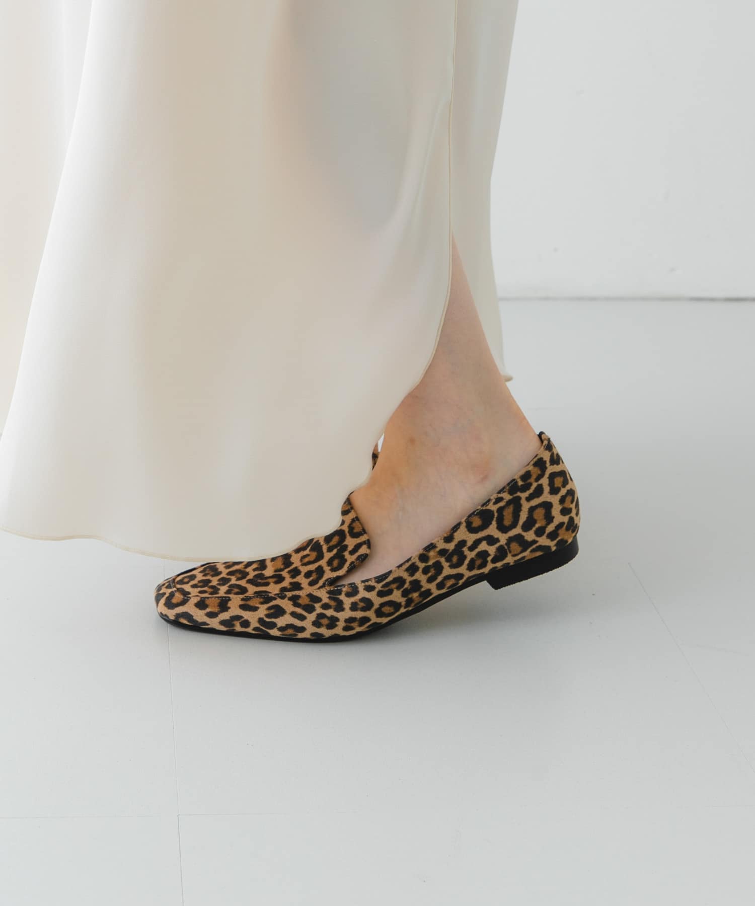 『MADE IN JAPAN』スクエアトゥローファー LEOPARD 37