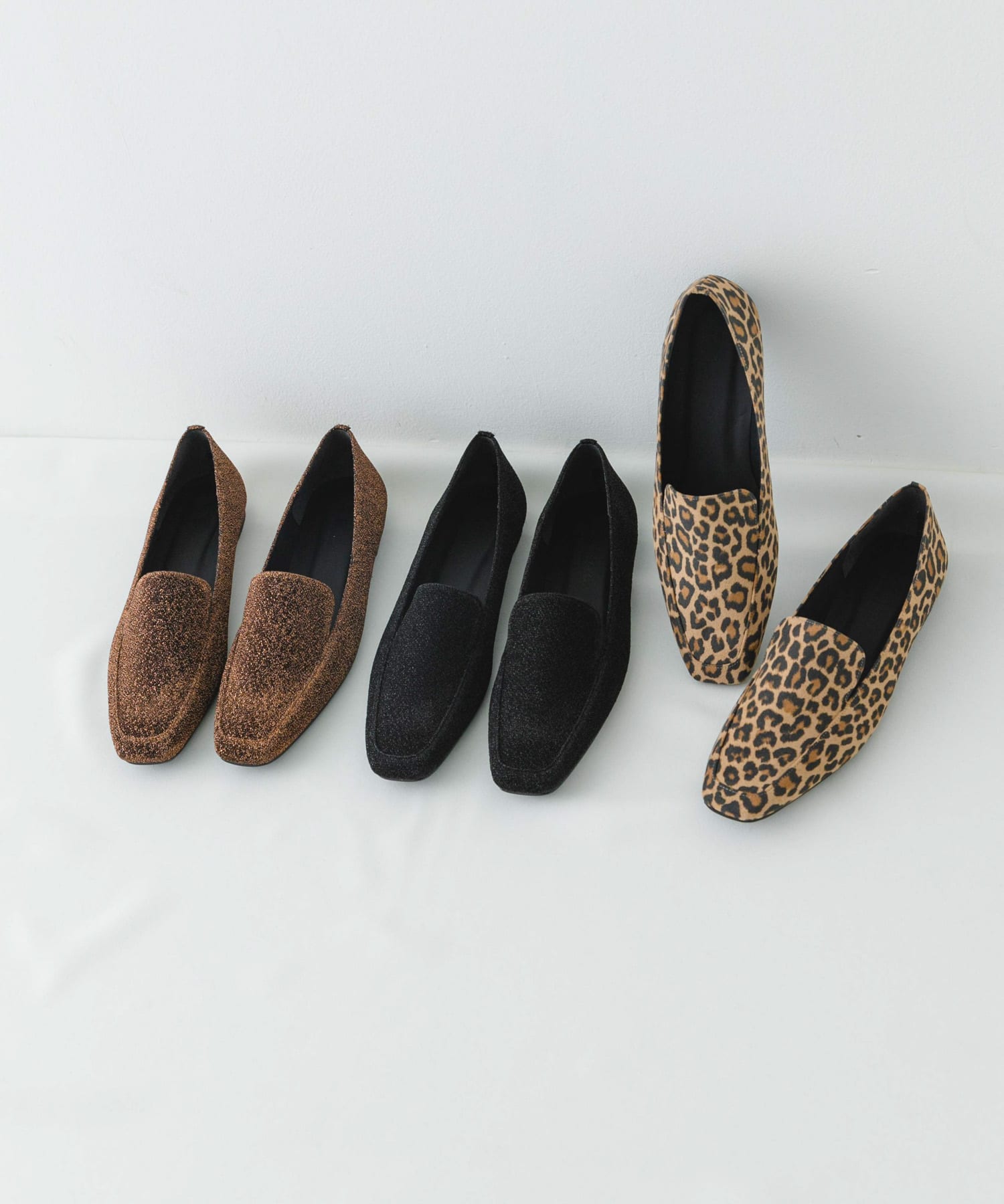 『MADE IN JAPAN』スクエアトゥローファー LEOPARD 38