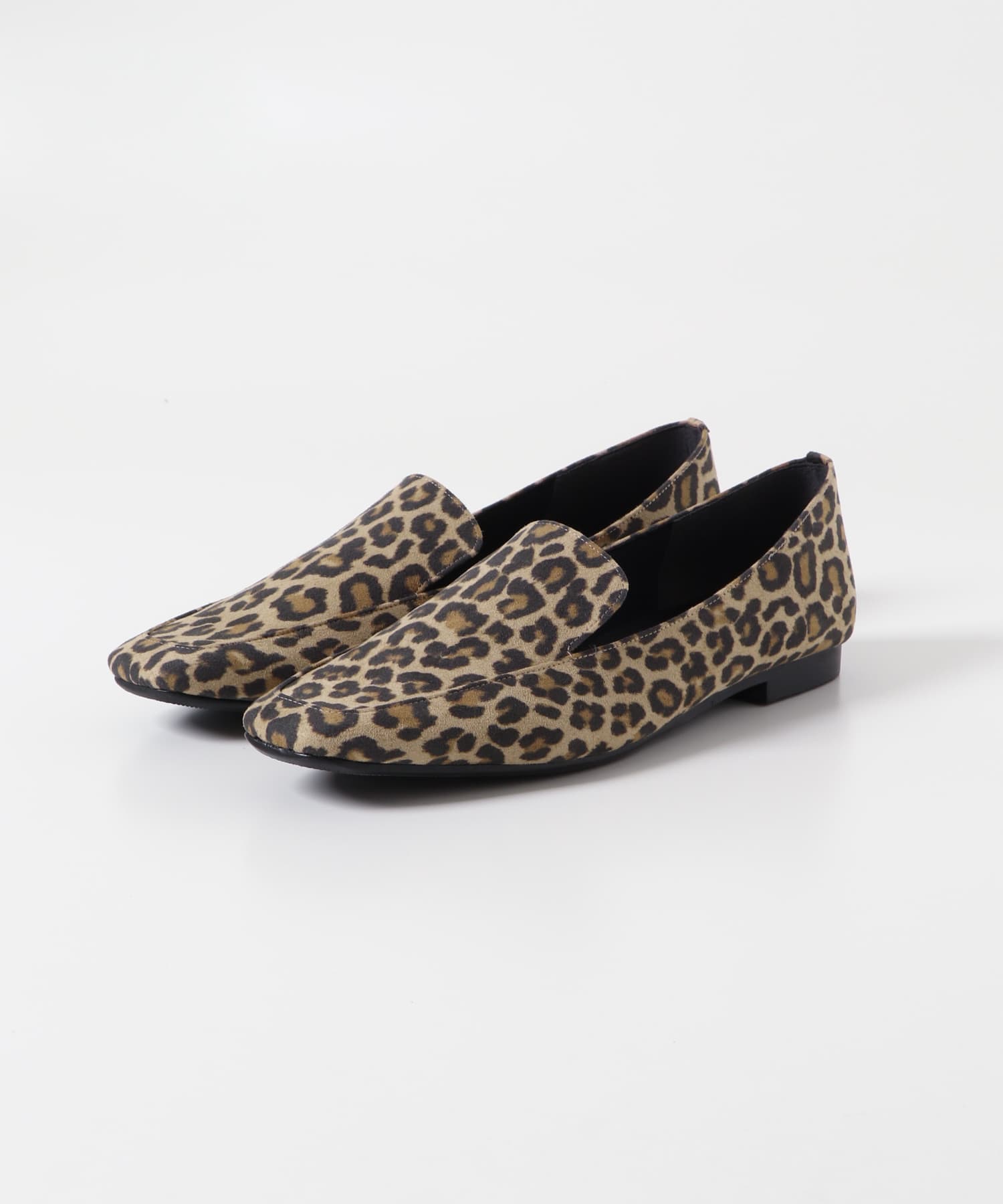 『MADE IN JAPAN』スクエアトゥローファー LEOPARD 36