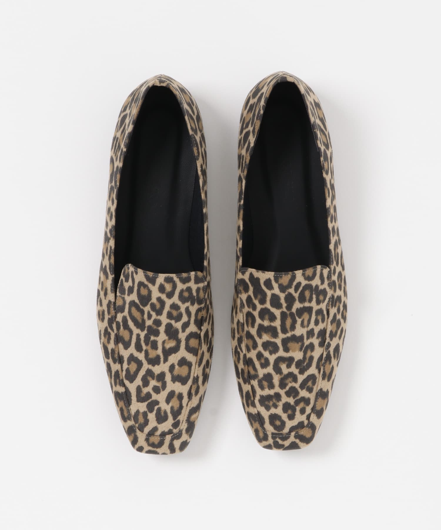 『MADE IN JAPAN』スクエアトゥローファー LEOPARD 36
