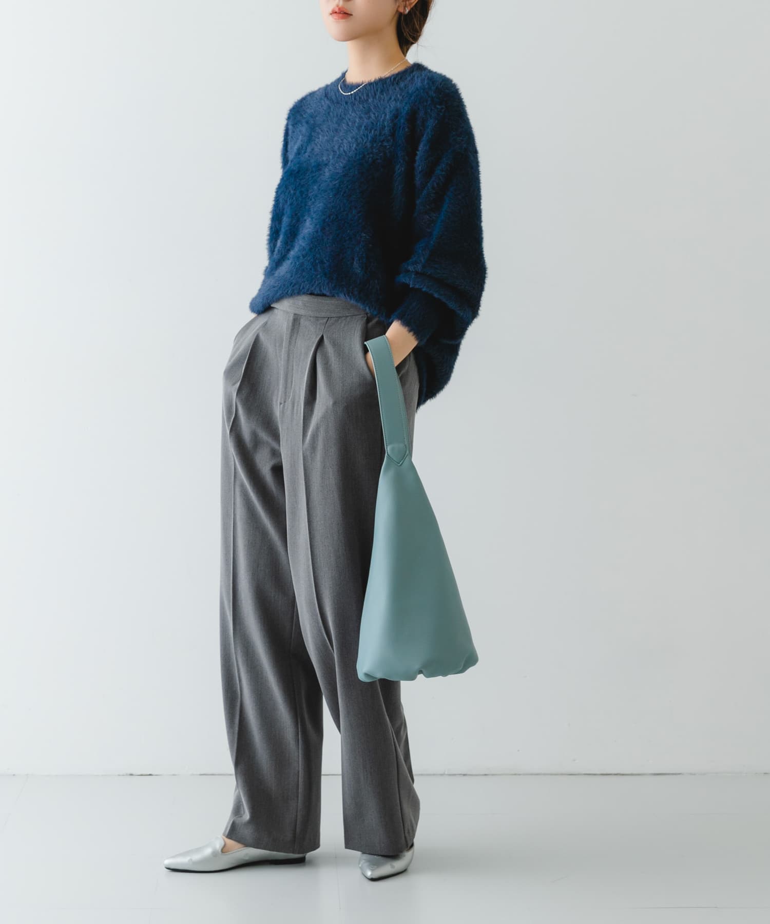 ハートフラットシューズ SILVER 37