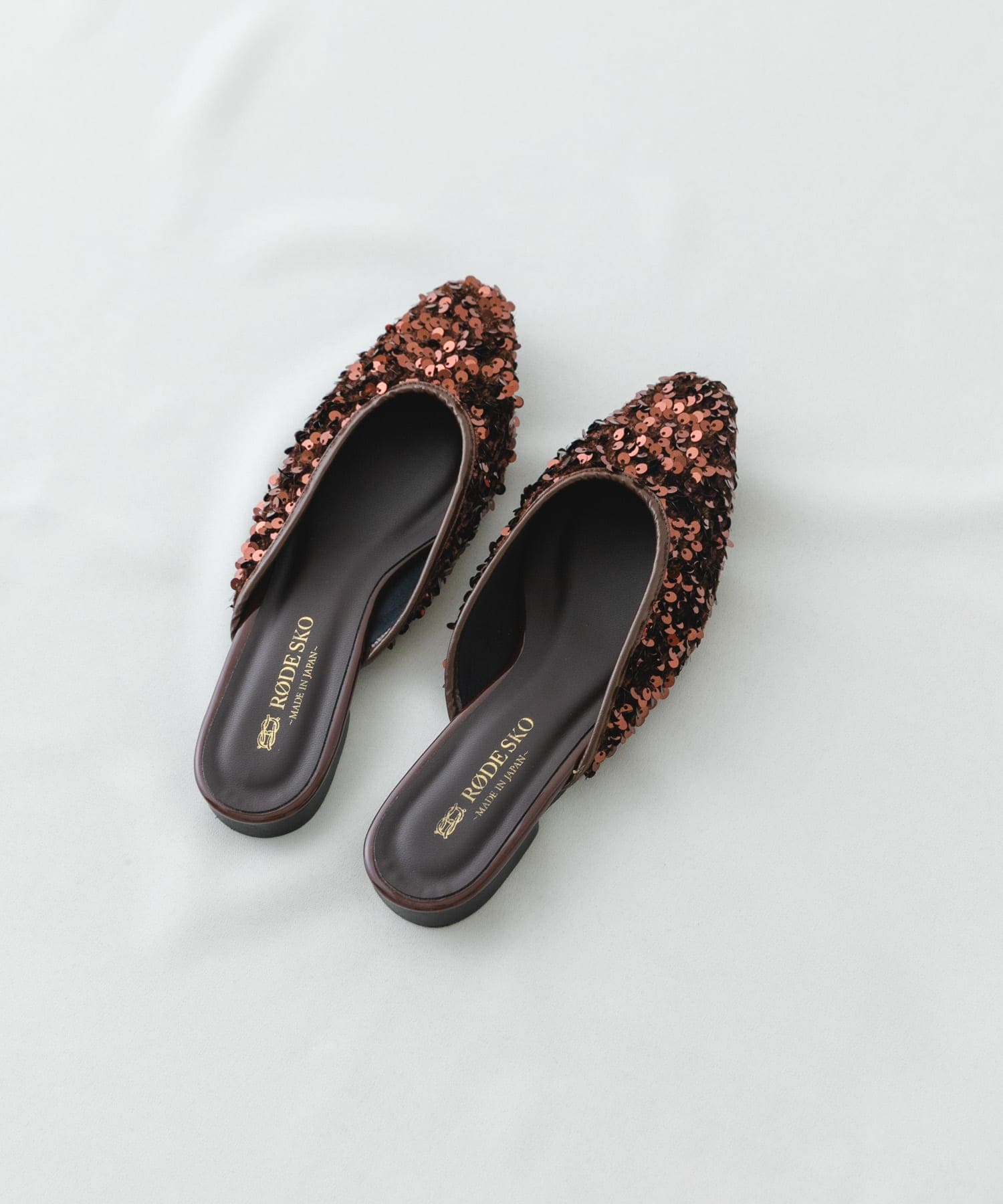 『MADE IN JAPAN』スパンコールミュール BROWN 37