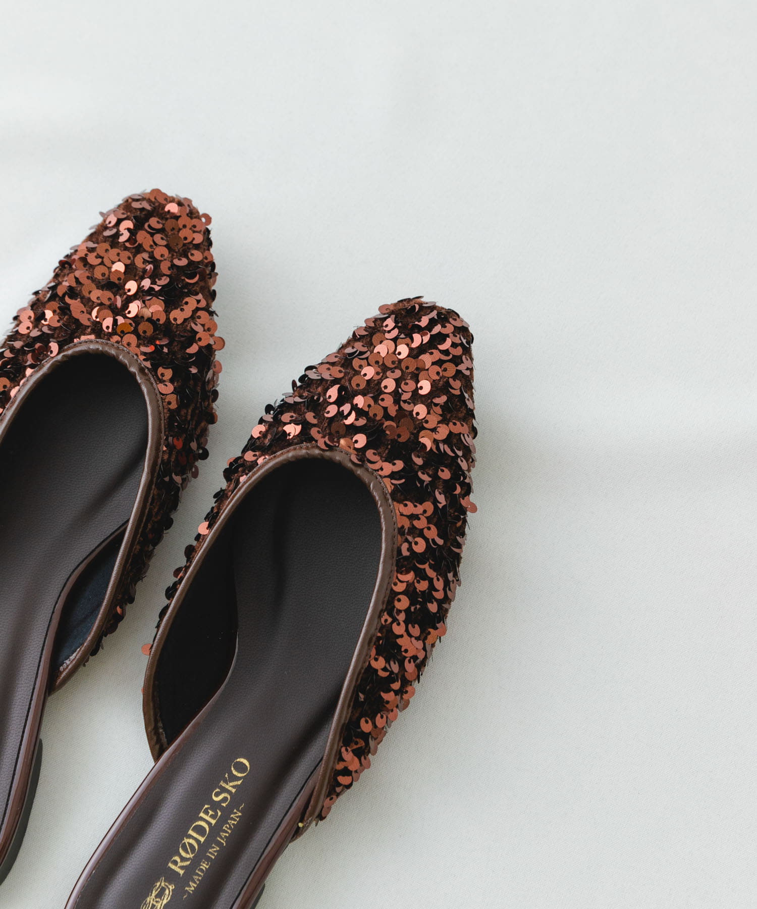 『MADE IN JAPAN』スパンコールミュール BROWN 37