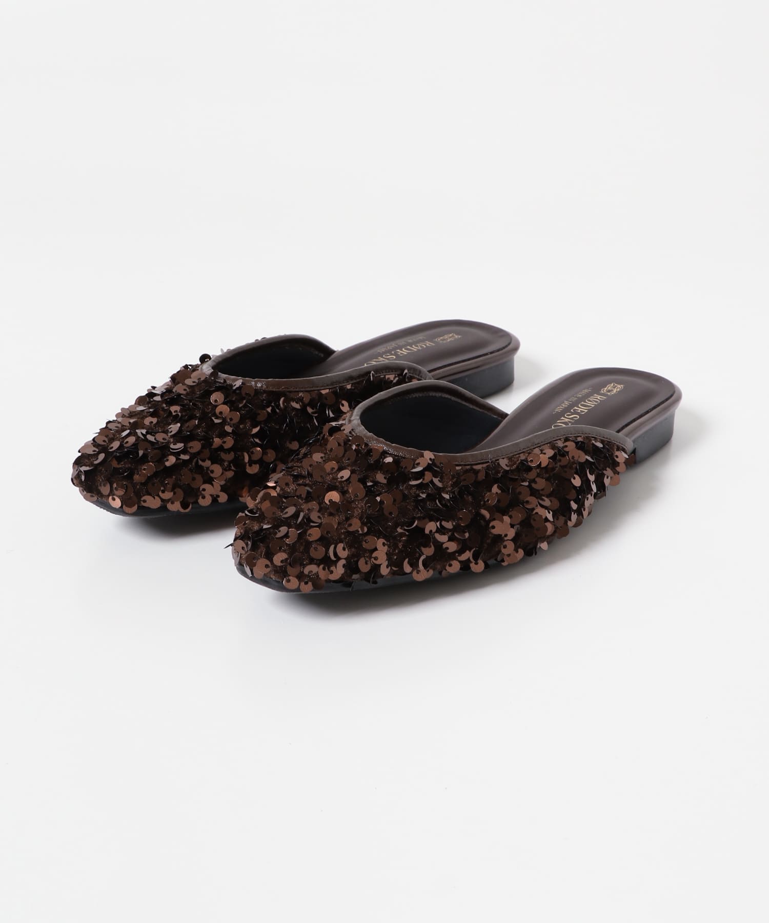『MADE IN JAPAN』スパンコールミュール BROWN 37