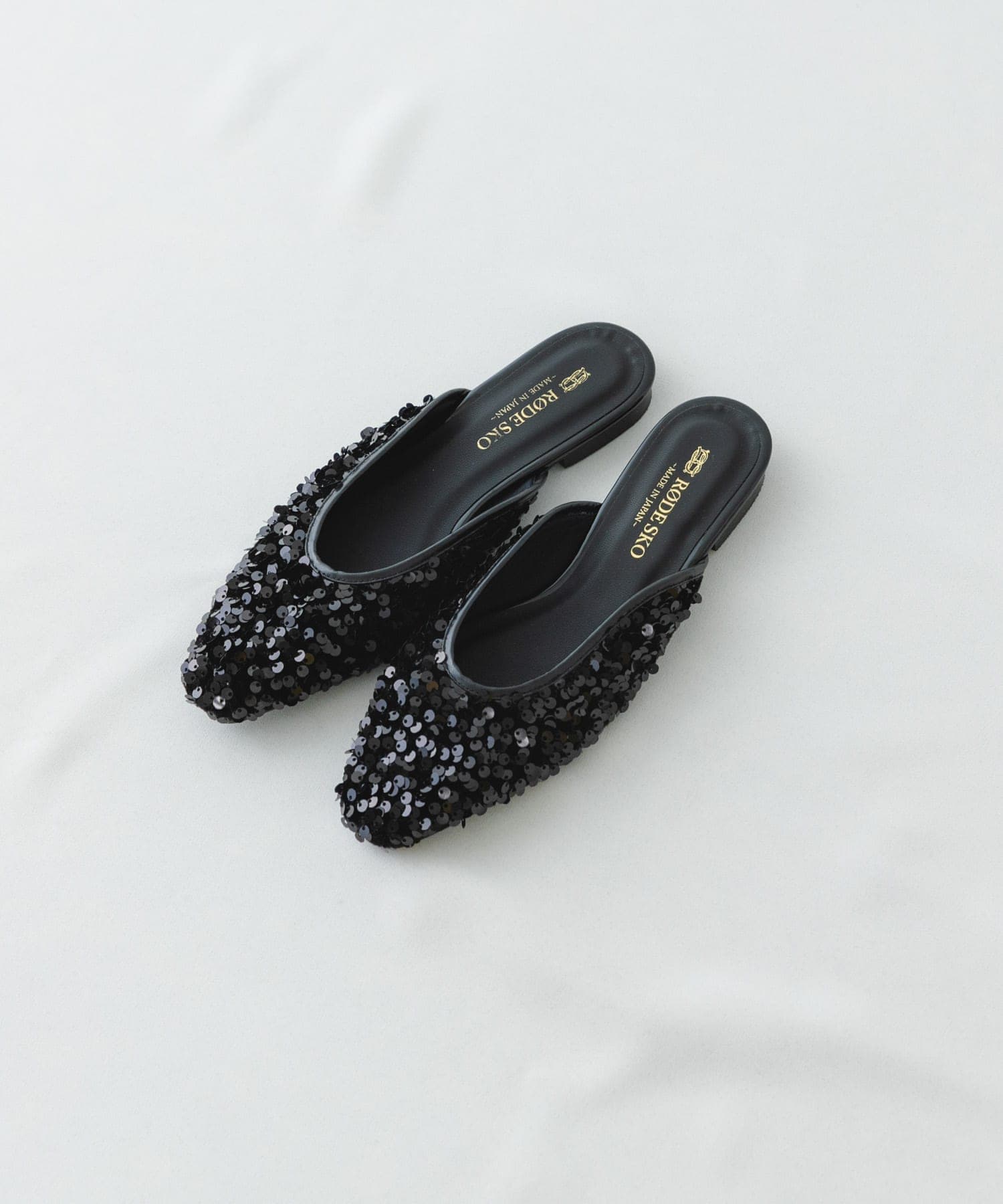 『MADE IN JAPAN』スパンコールミュール BLACK 37